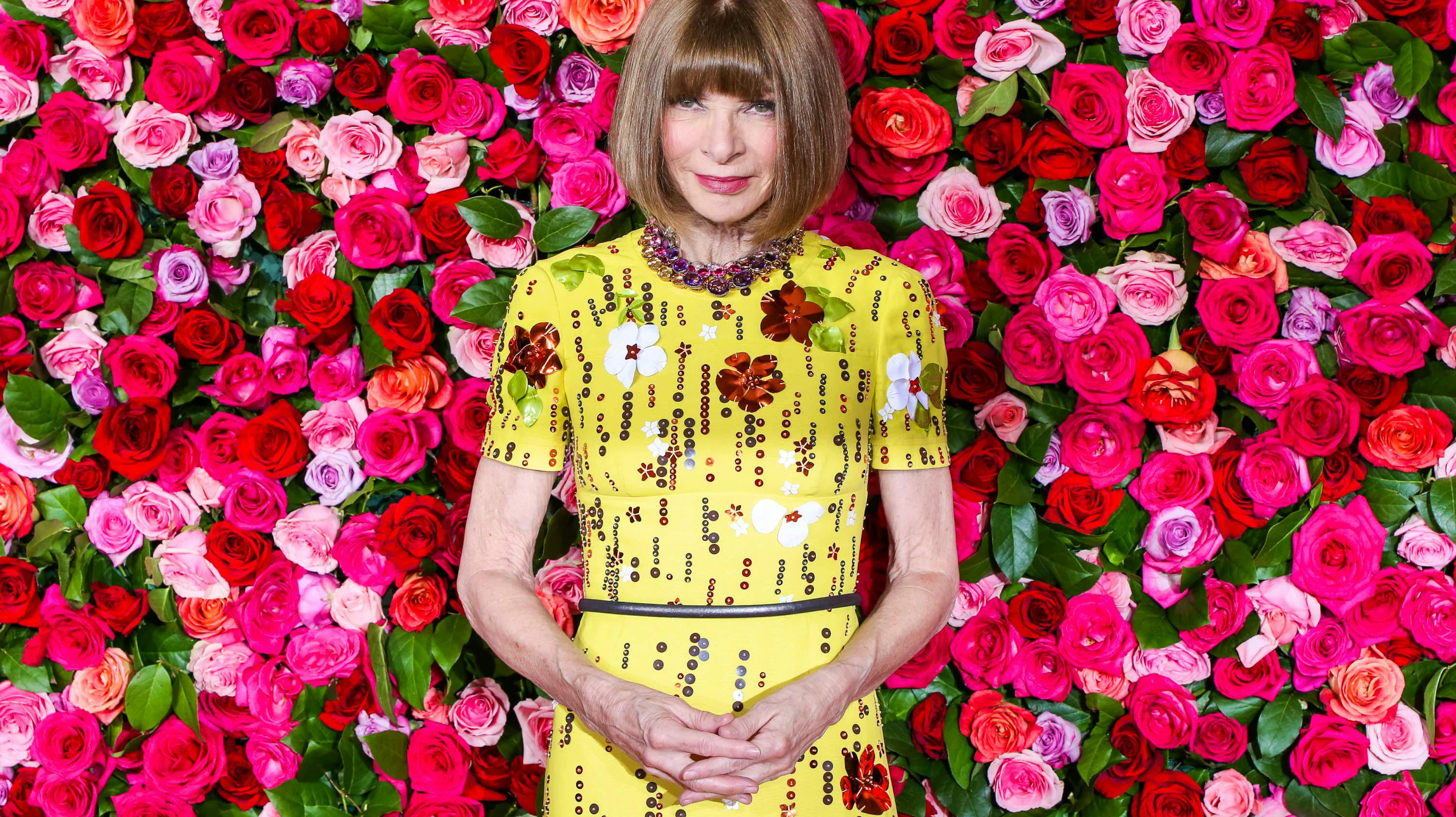 Anna Wintour, 69, weiss, wo lang das Modehäschen läuft.