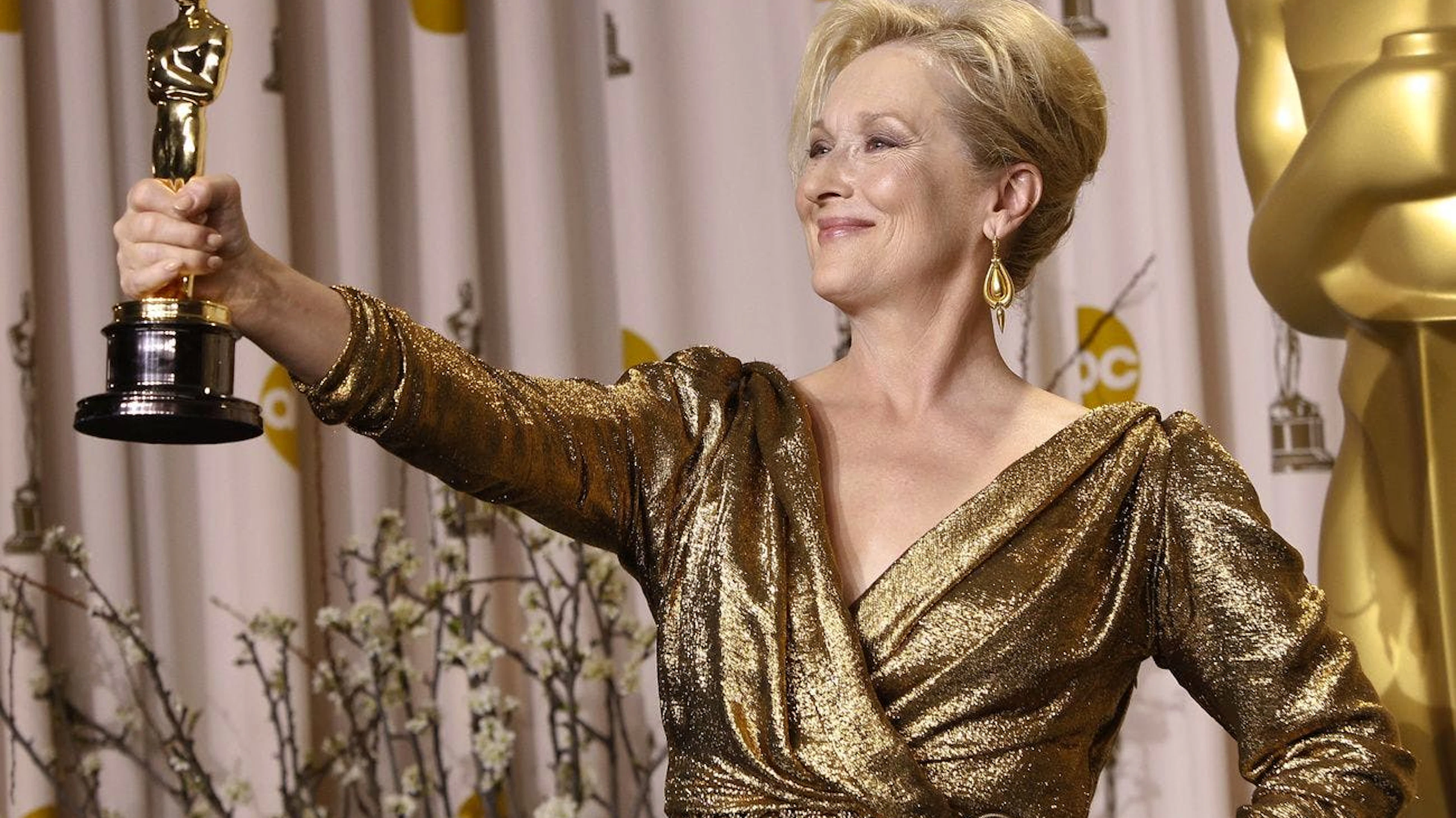 Meryl Streep gewinnt ihren dritten Oscar im Jahr 2012 für ihre Rolle als Margaret Thatcher in «Die Eiserne Lady»