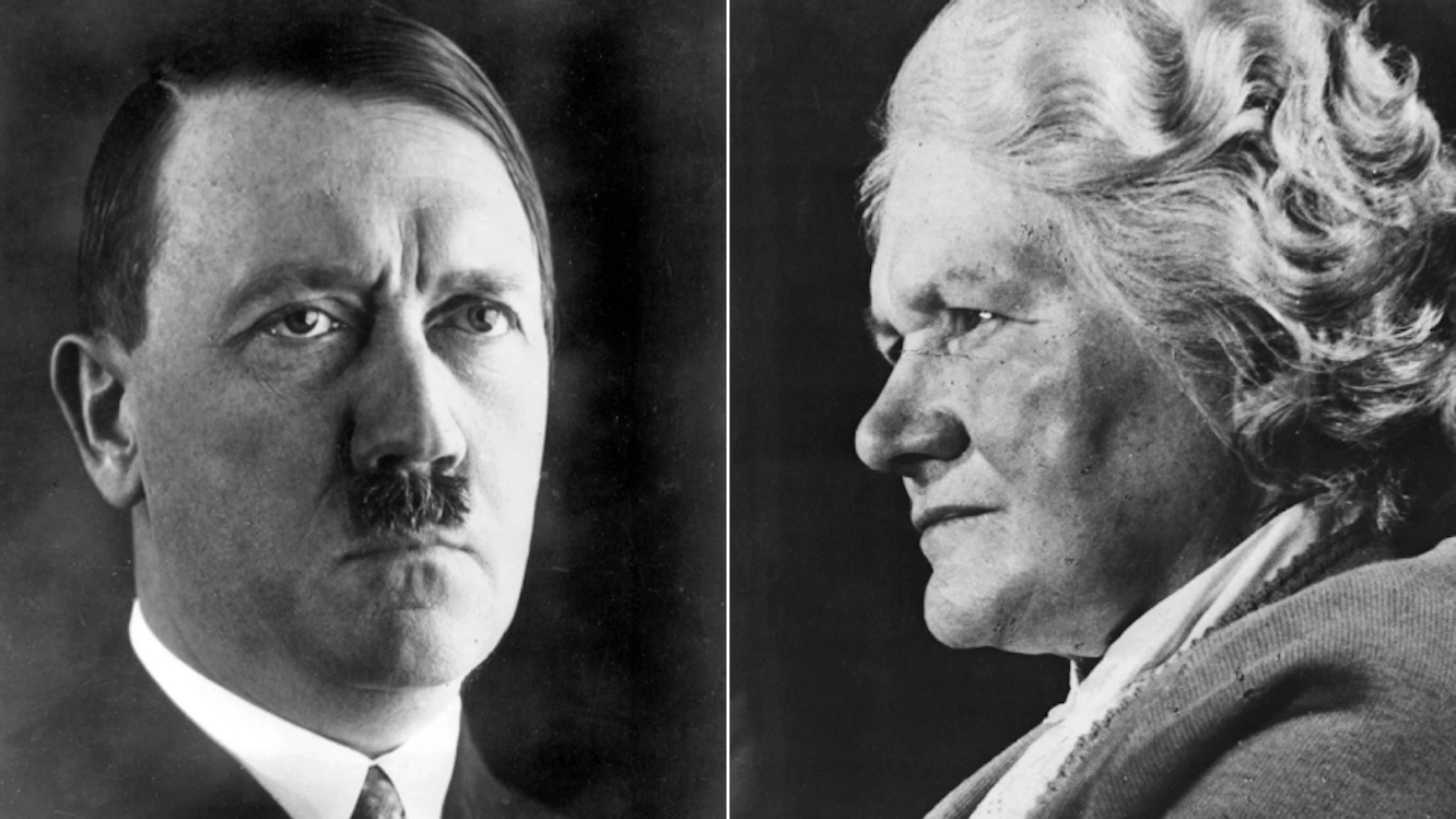 Adolf Hitler et sa soeur Paula.