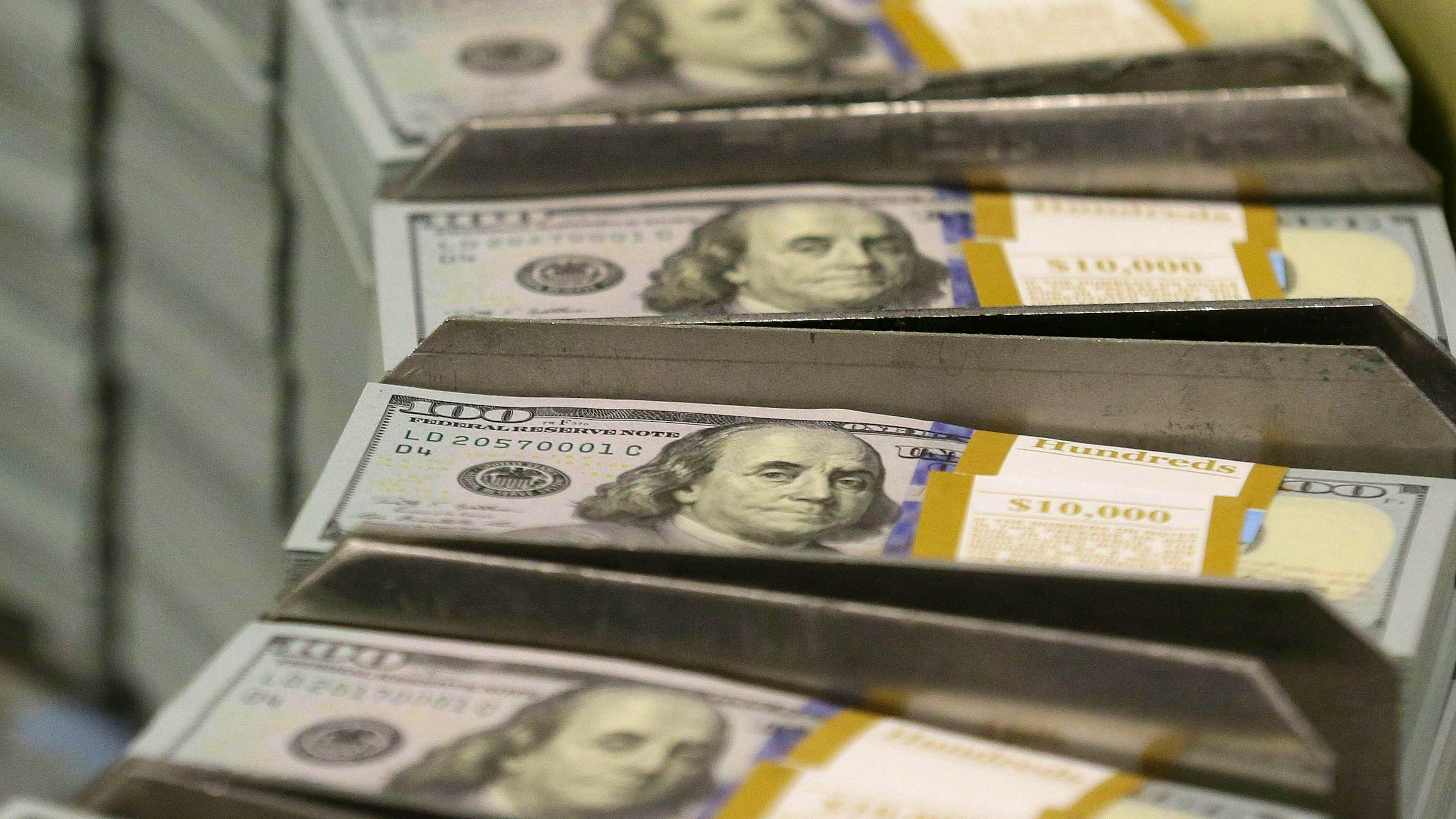 Dollar-Druck in Fort Worth, Texas: Um das Corona-Hilfspaket zu finanzieren, wurden auch neue Noten auf den Markt gebracht. 