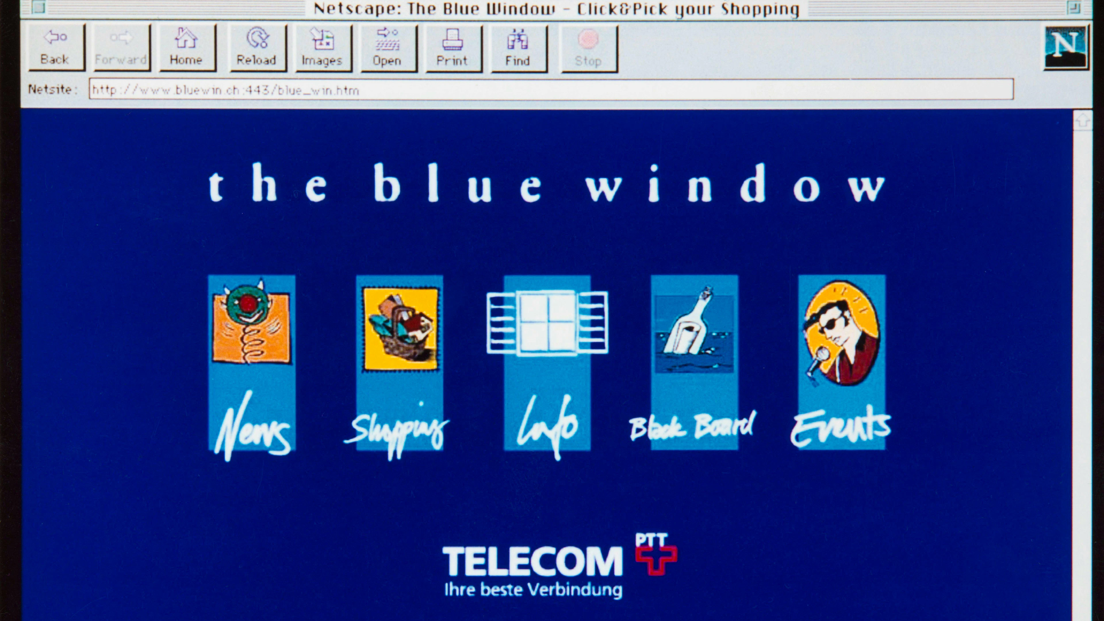 30 anni fa – il 16 settembre 1996 – the blue window è stato pubblicato online.