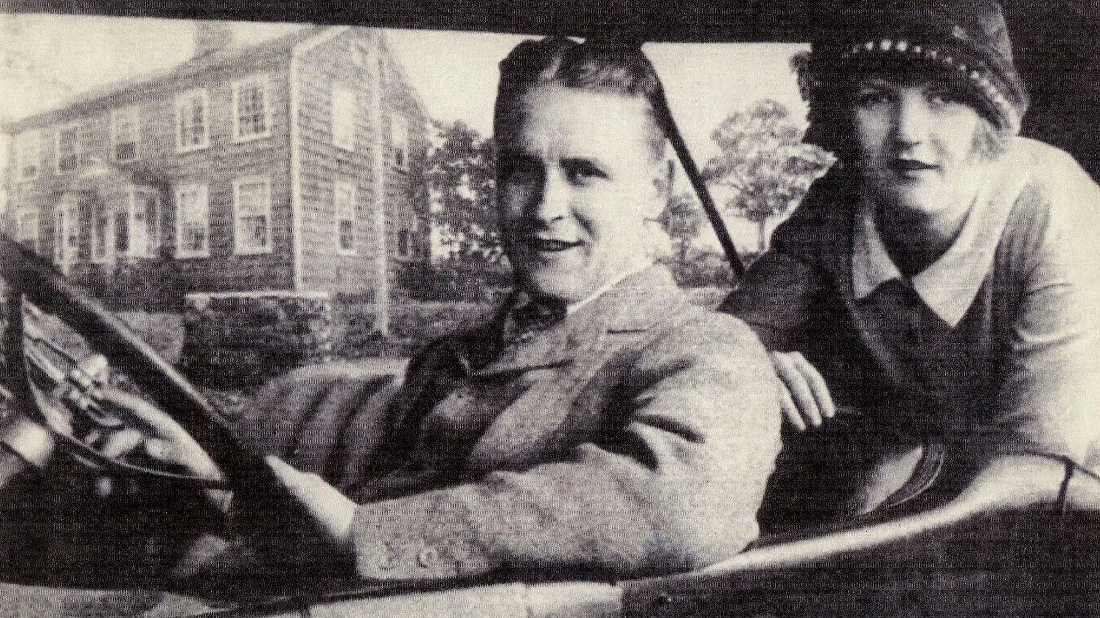 Francis Scott und Zelda Fitzgerald auf einer Spritzfahrt im Juli 1920.