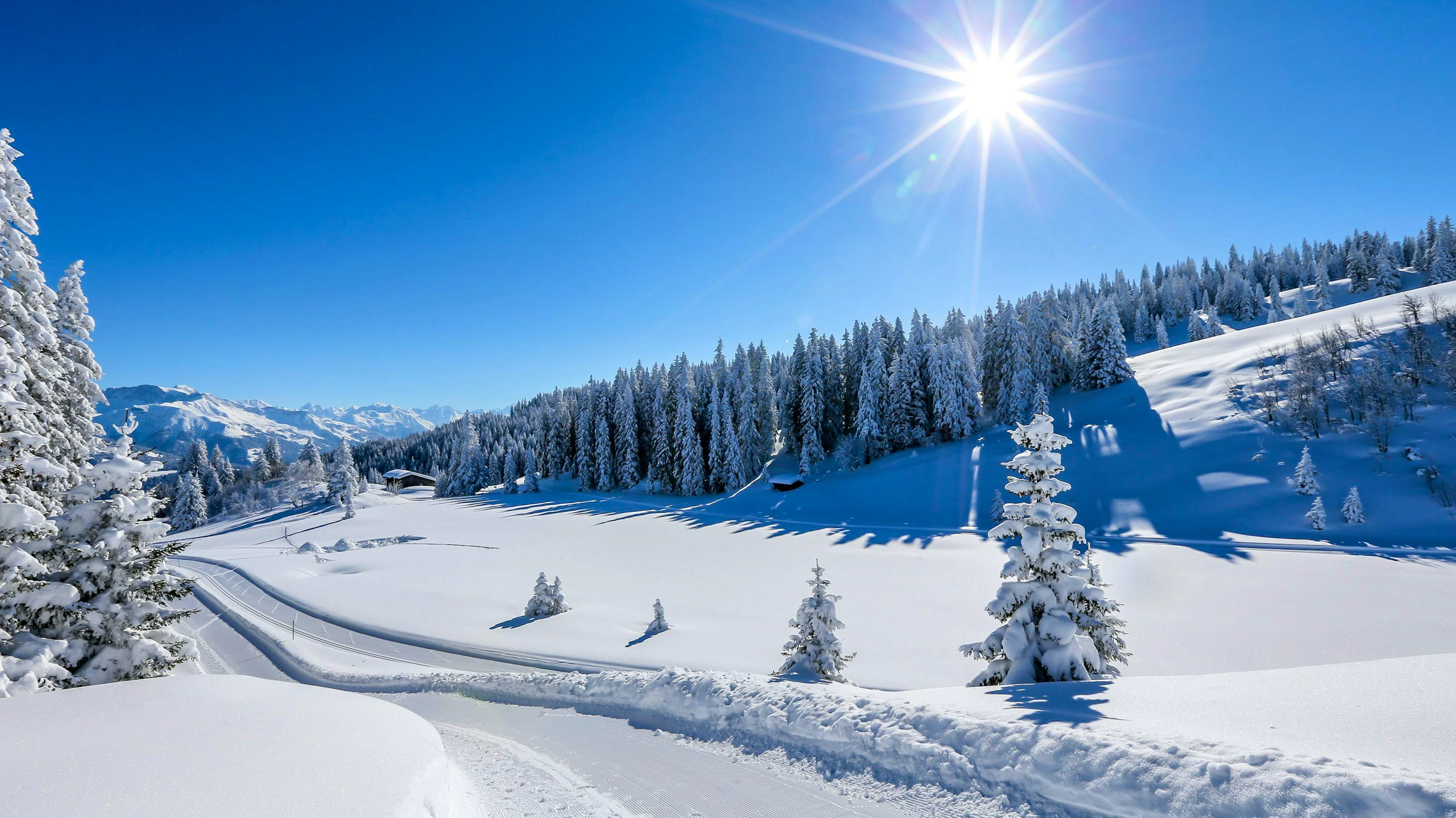 Der Panoramaweg Grüsch-Danusa zählt zu den schönsten Winterwanderwegen in den Alpen.