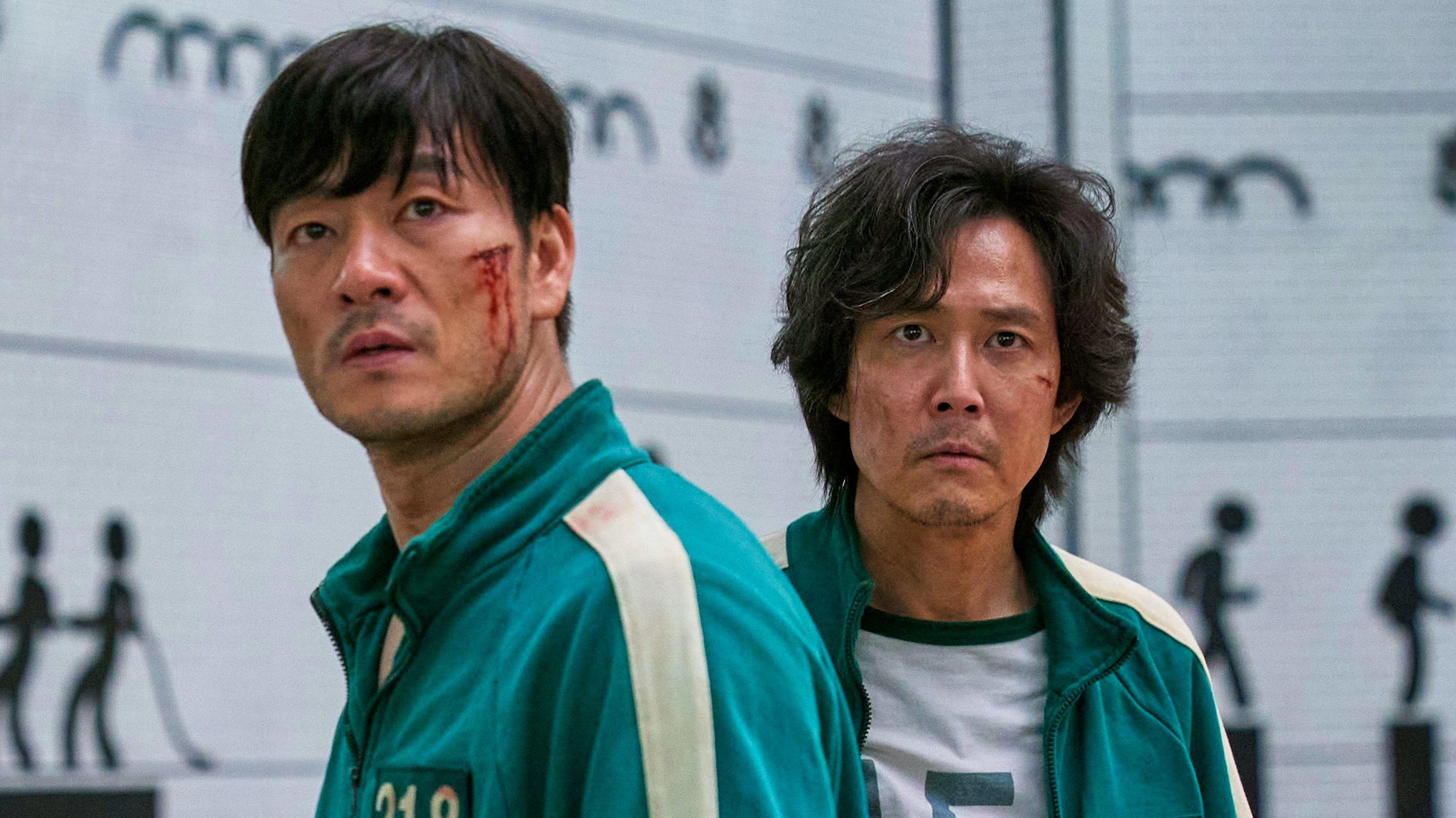 Für die Figuren von Tom Choi und Lee Jung-Jae (rechts) geht es in «Squid Game» um Leben und Tod.