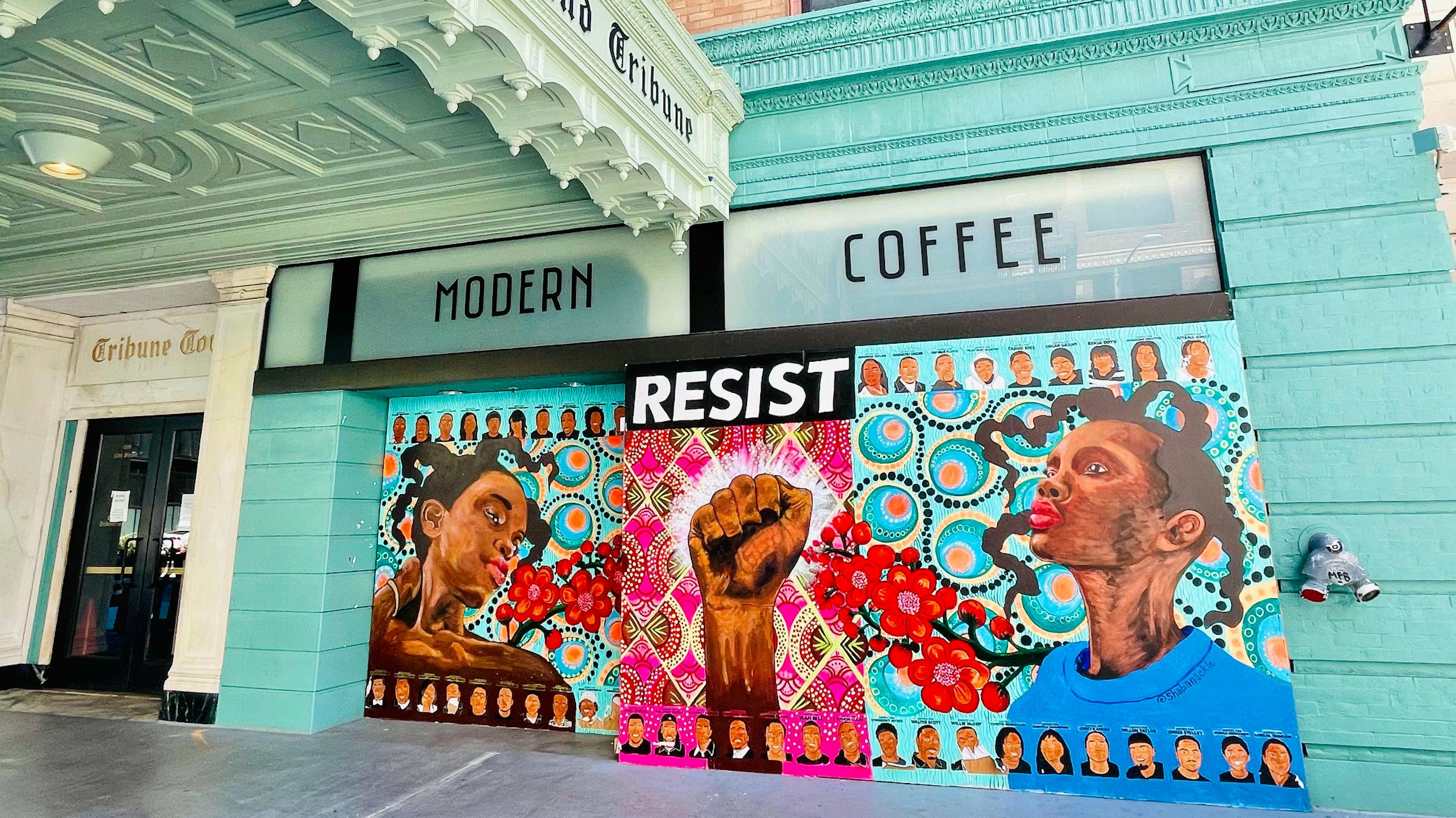 Streetart gehört in Oakland zum Stadtbild – seit der Tötung von George Floyd durch den Polizisten Derek Chauvin breitet sie sich immer mehr aus.