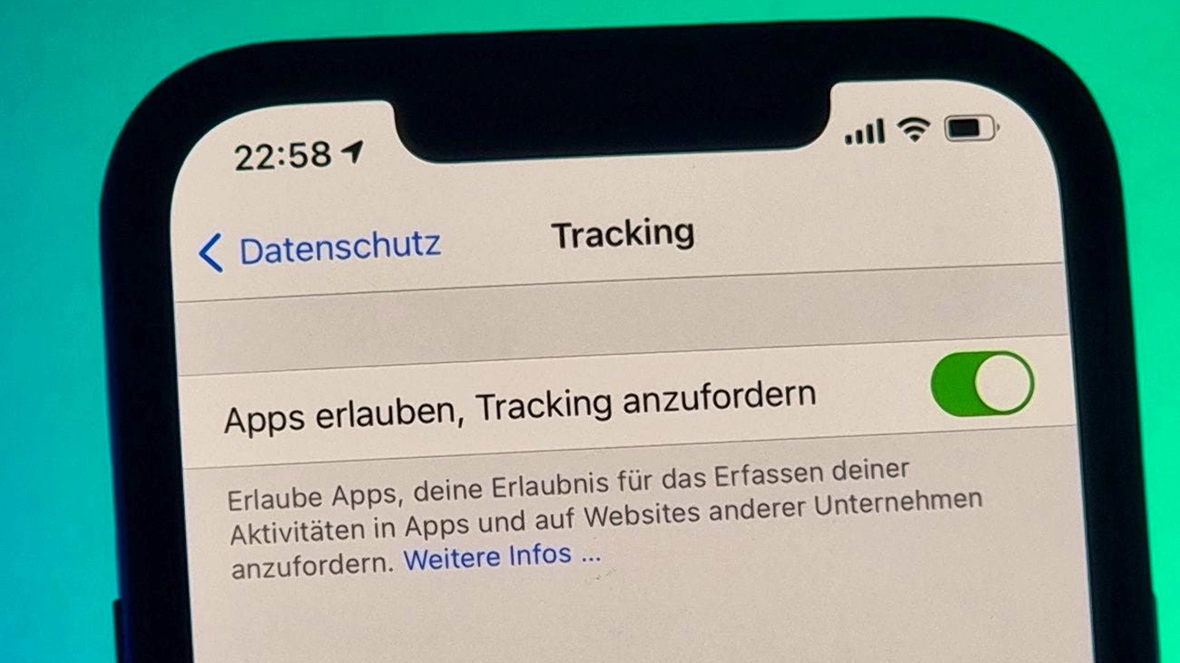 Kaum jemand erlaubt die Werbeverfolgung bei iOS.