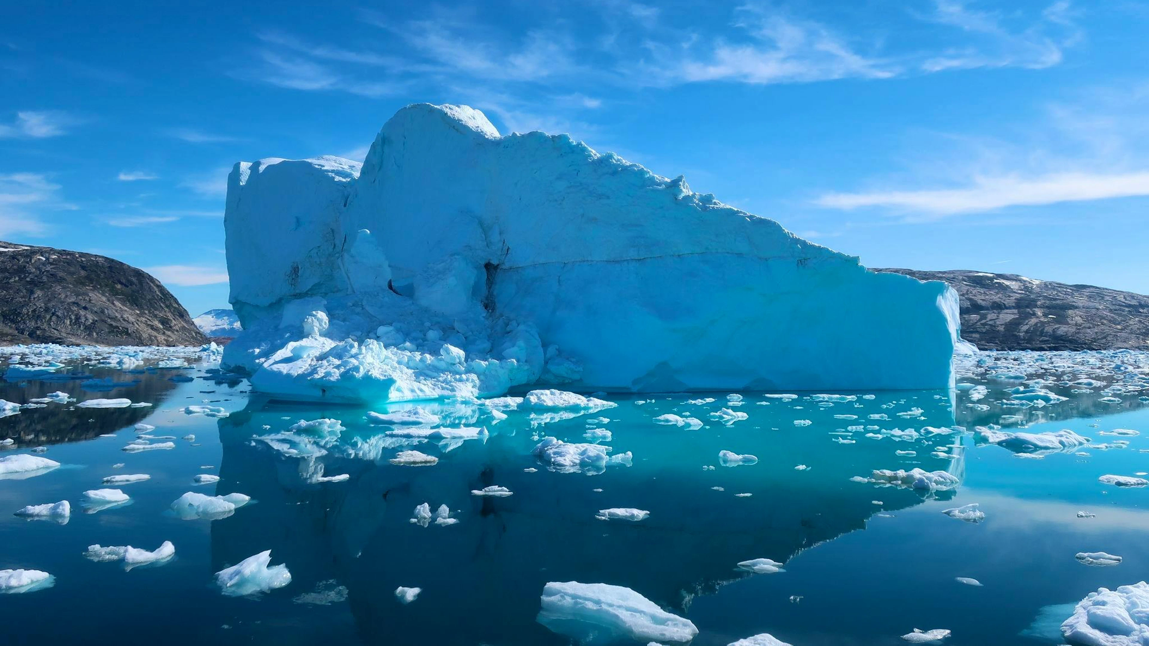 Südlich von Grönland im Nordatlantik ist das Wasser eiskalt.