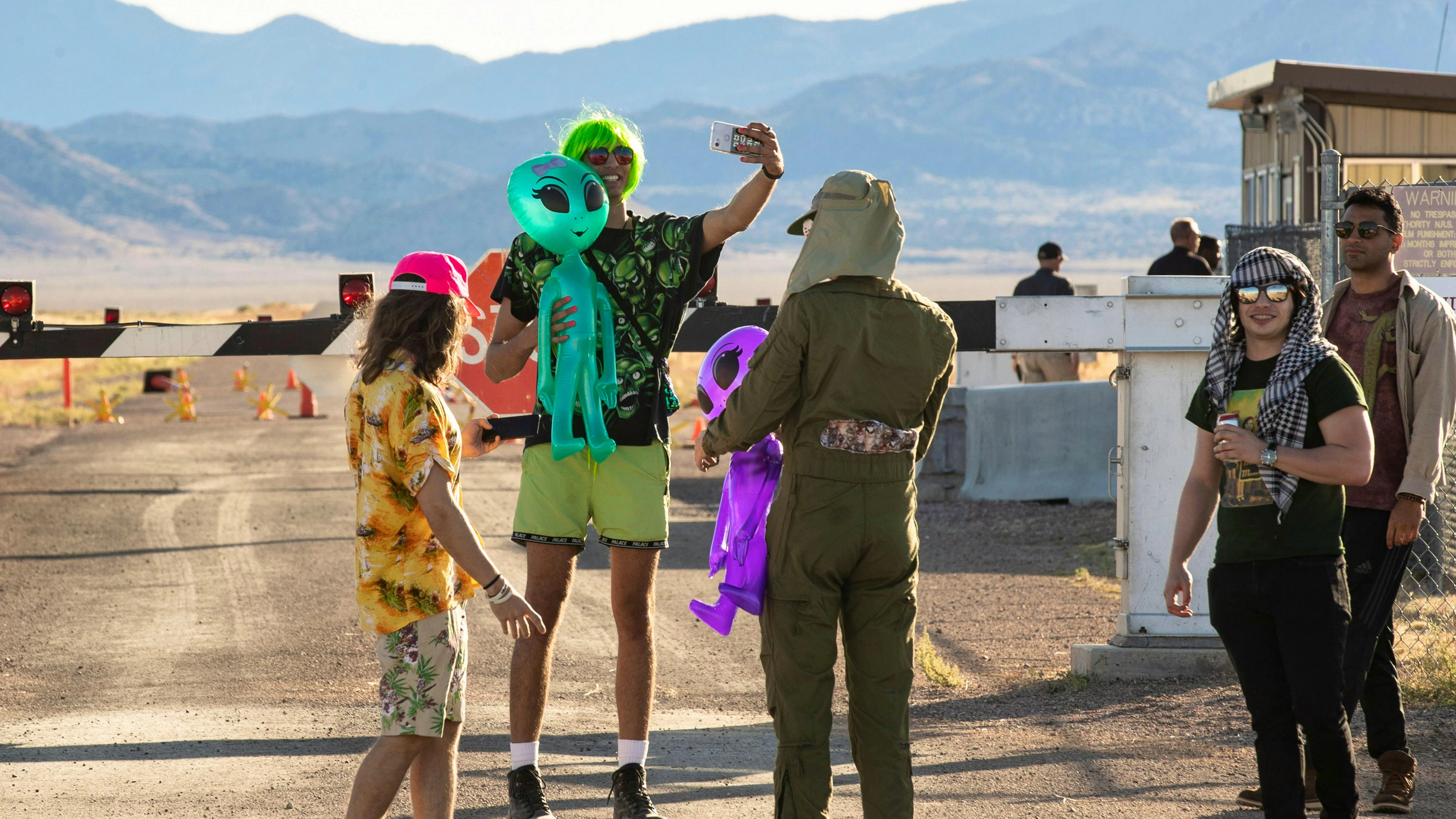 Freaks im September 2019 vor der US-Basis Area 51 in Nevada, USA.