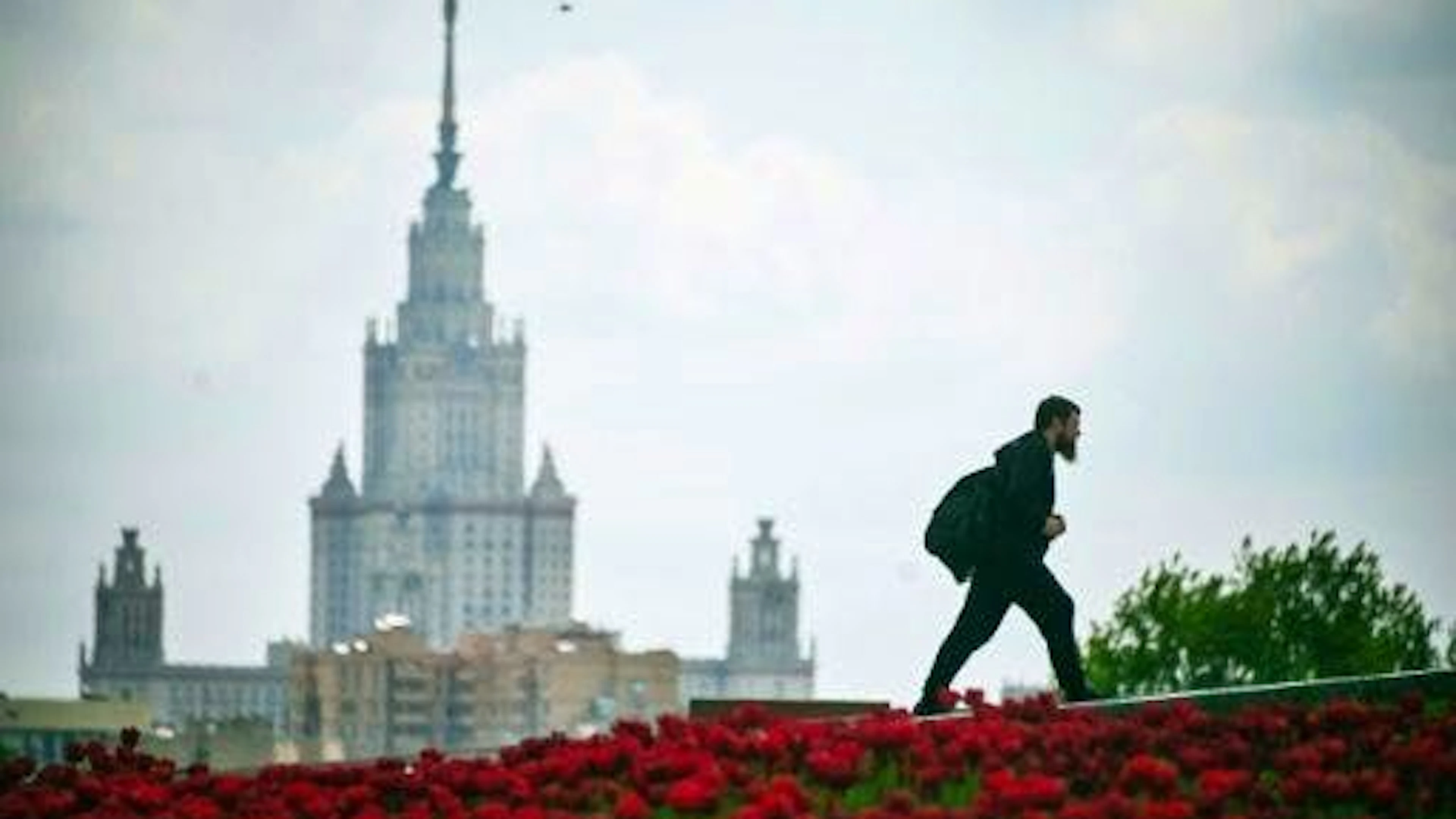 Le bâtiment principal de l'Université d'État de Moscou, le 19 mai 2021 (archives).
