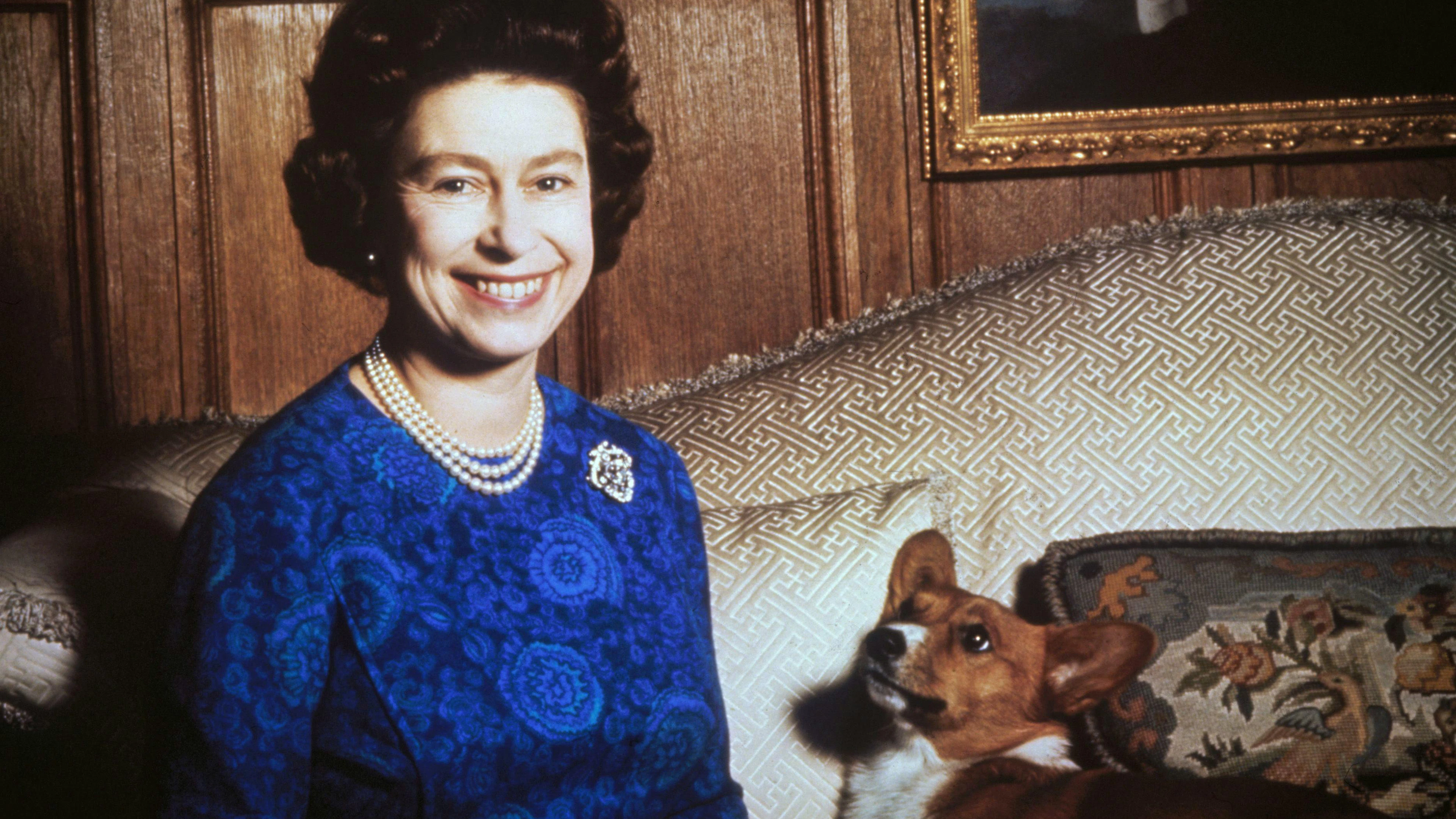 Tiere spielen im Leben der Monarchin eine wichtige Rolle. Über 30 Hunde der britischen Rasse Welsh Corgi Pembrokes haben schon bei ihr gelebt. Dieses Foto wurde 1970 aufgenommen.&nbsp;