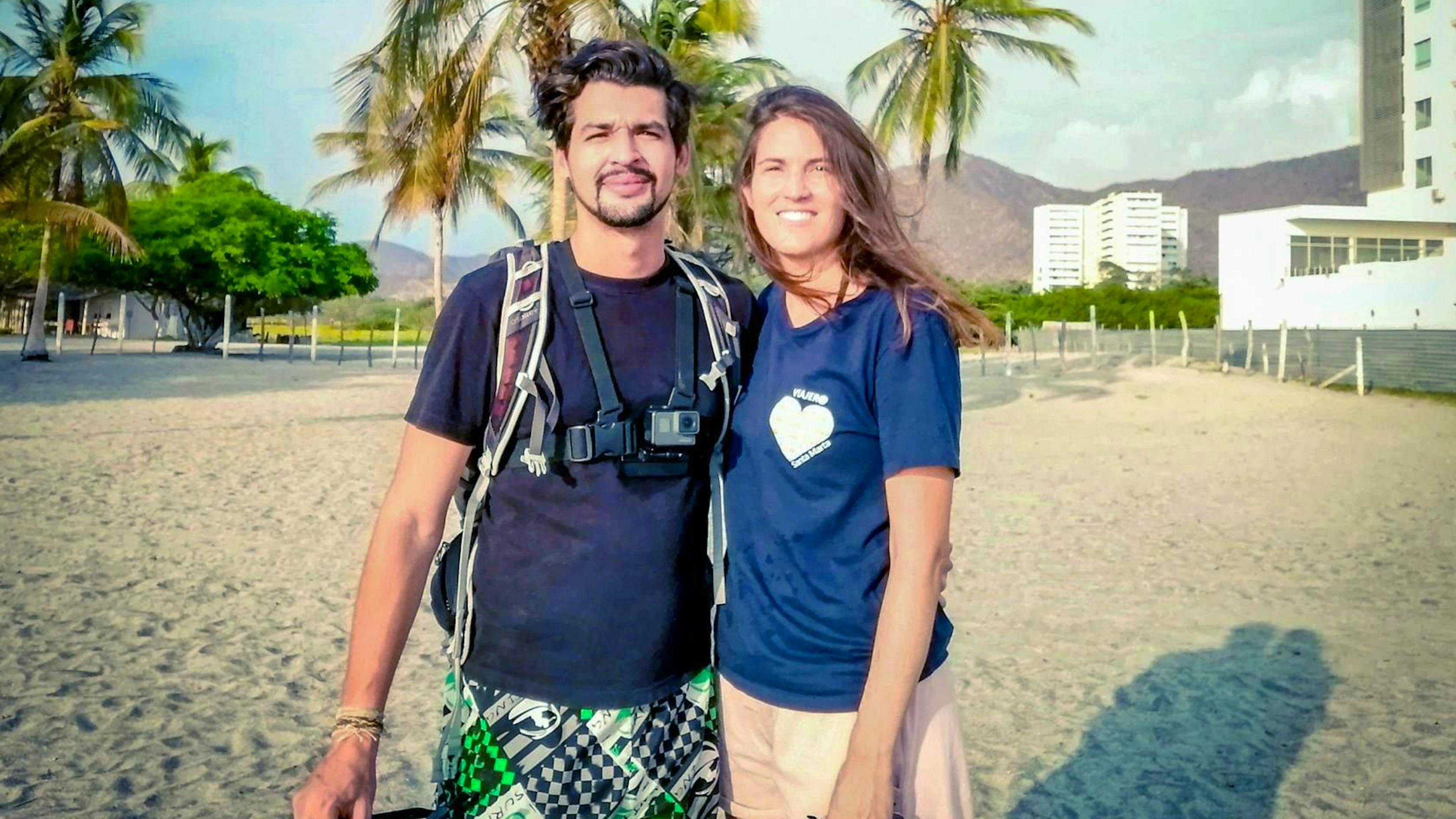 Andrea und Pedro in Kolumbien.