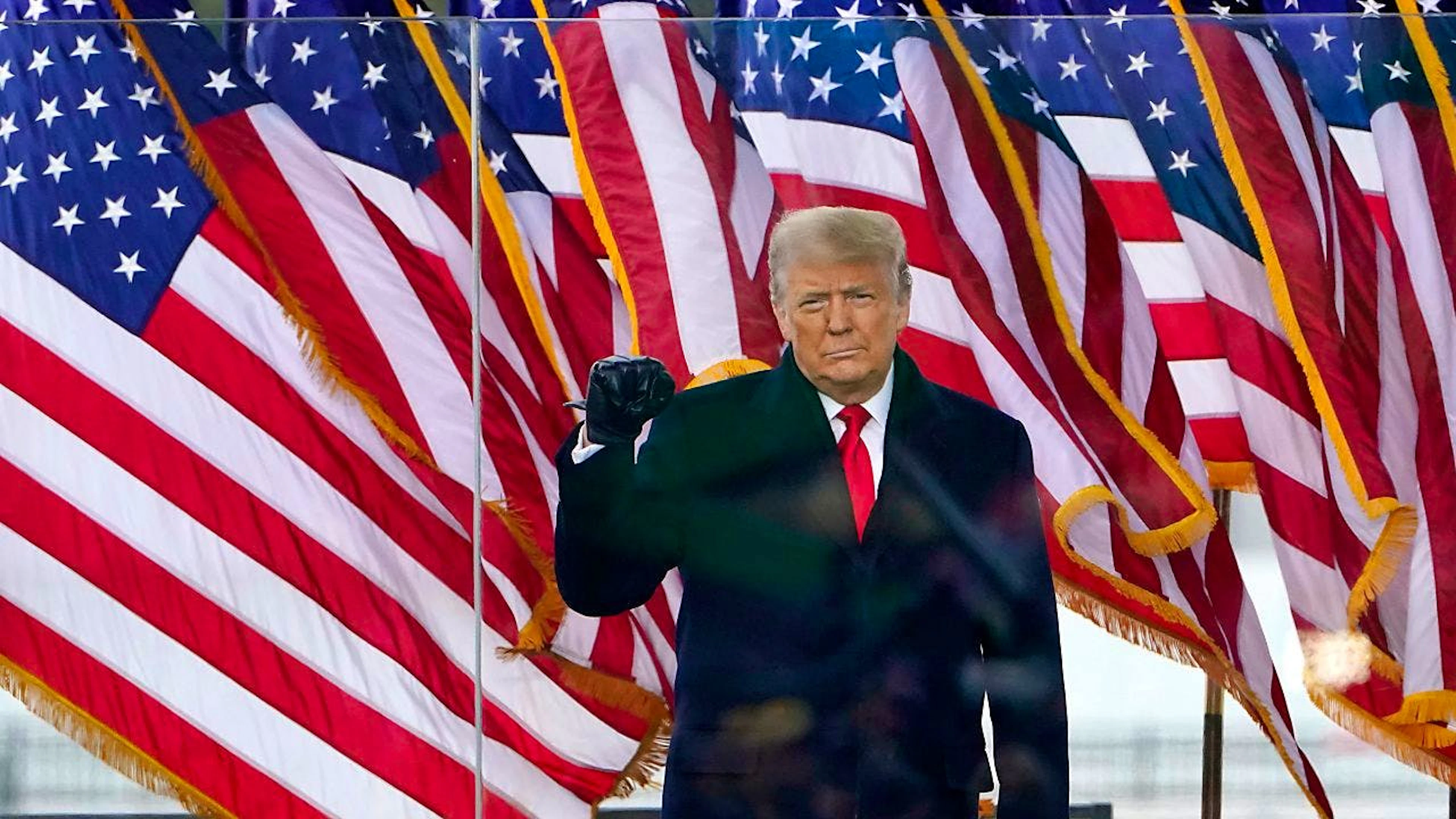 Er gerät juristisch zunehmend unter Druck: Der ehemalige US-Präsident Donald Trump, hier während der Kundgebung im Vorfeld der Attacke auf das US-Kapitol.