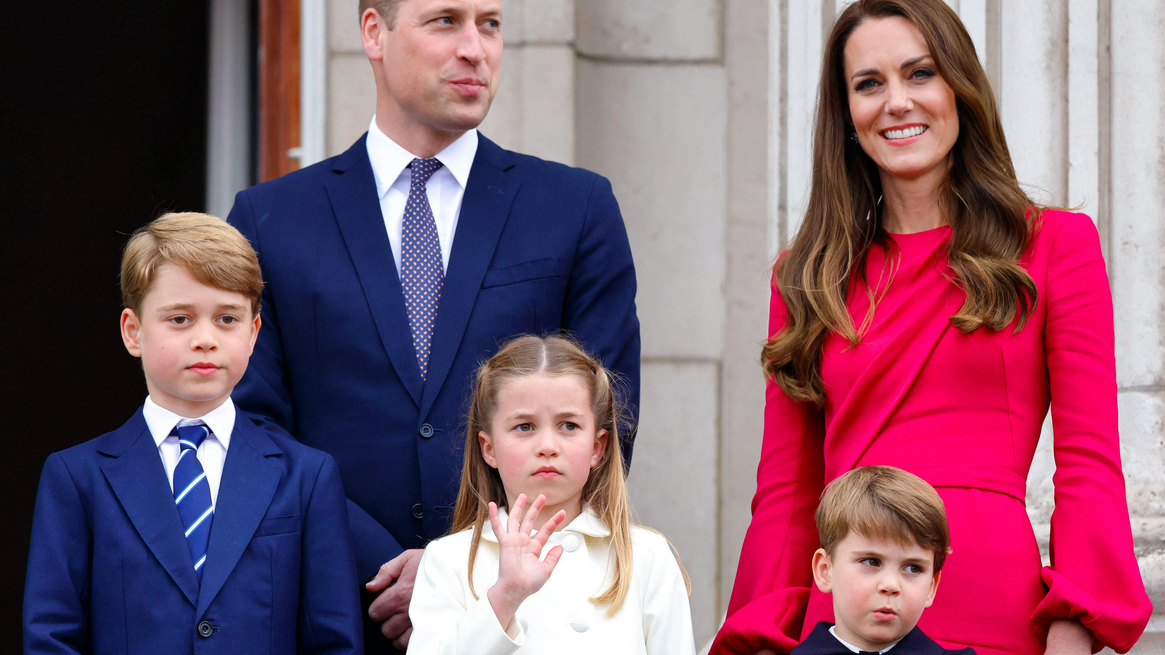 Prinz George, Prinz William, Prinzessin Charlotte, Prinz Louis und Herzogin Kate (v.l.n.r.) hatten im Juni einen grossen Auftritt während dem 70. Thronjubiläum der Queen.&nbsp;