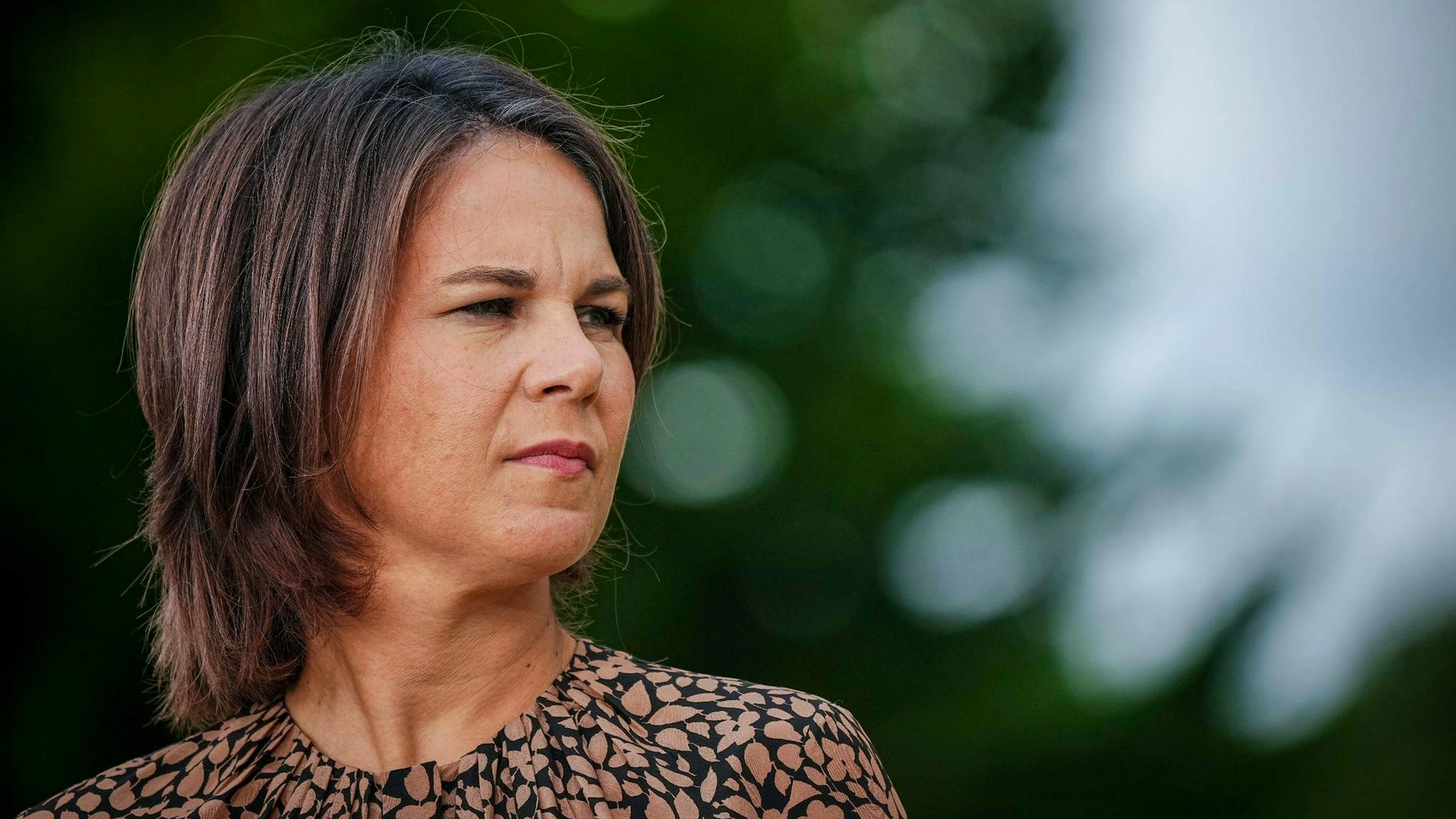 Annalena Baerbock während der Klausur auf Schloss Meseberg.