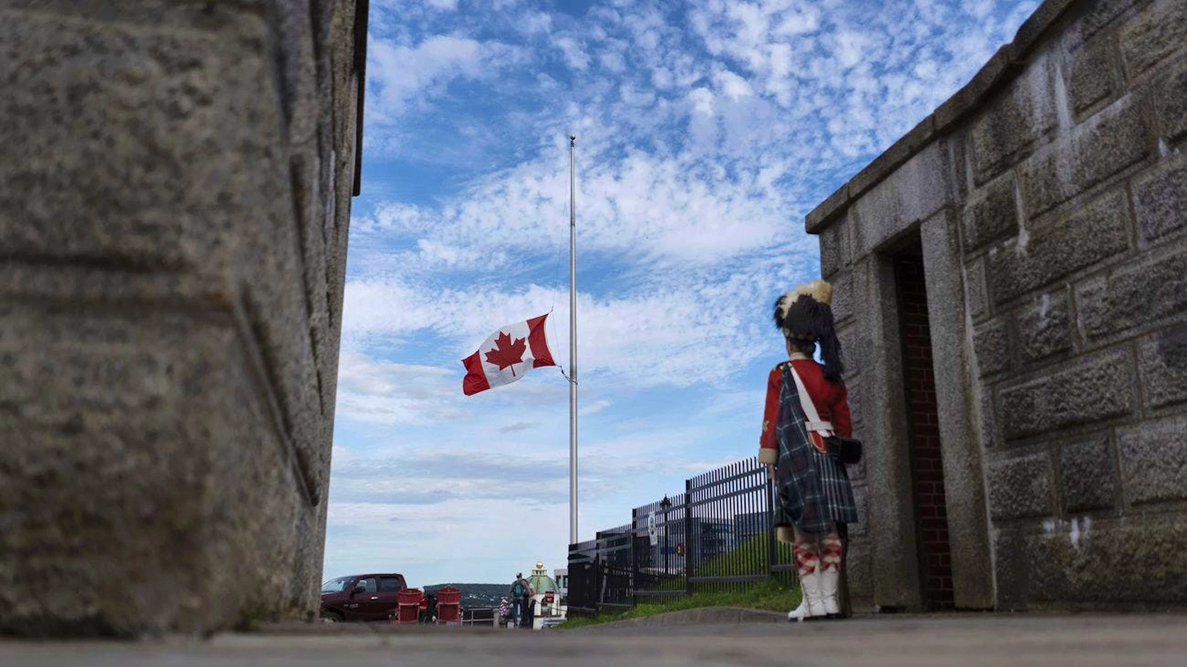 In Halifax, Kanada, werden die Flaggen auf halbmast gesetzt.&nbsp;