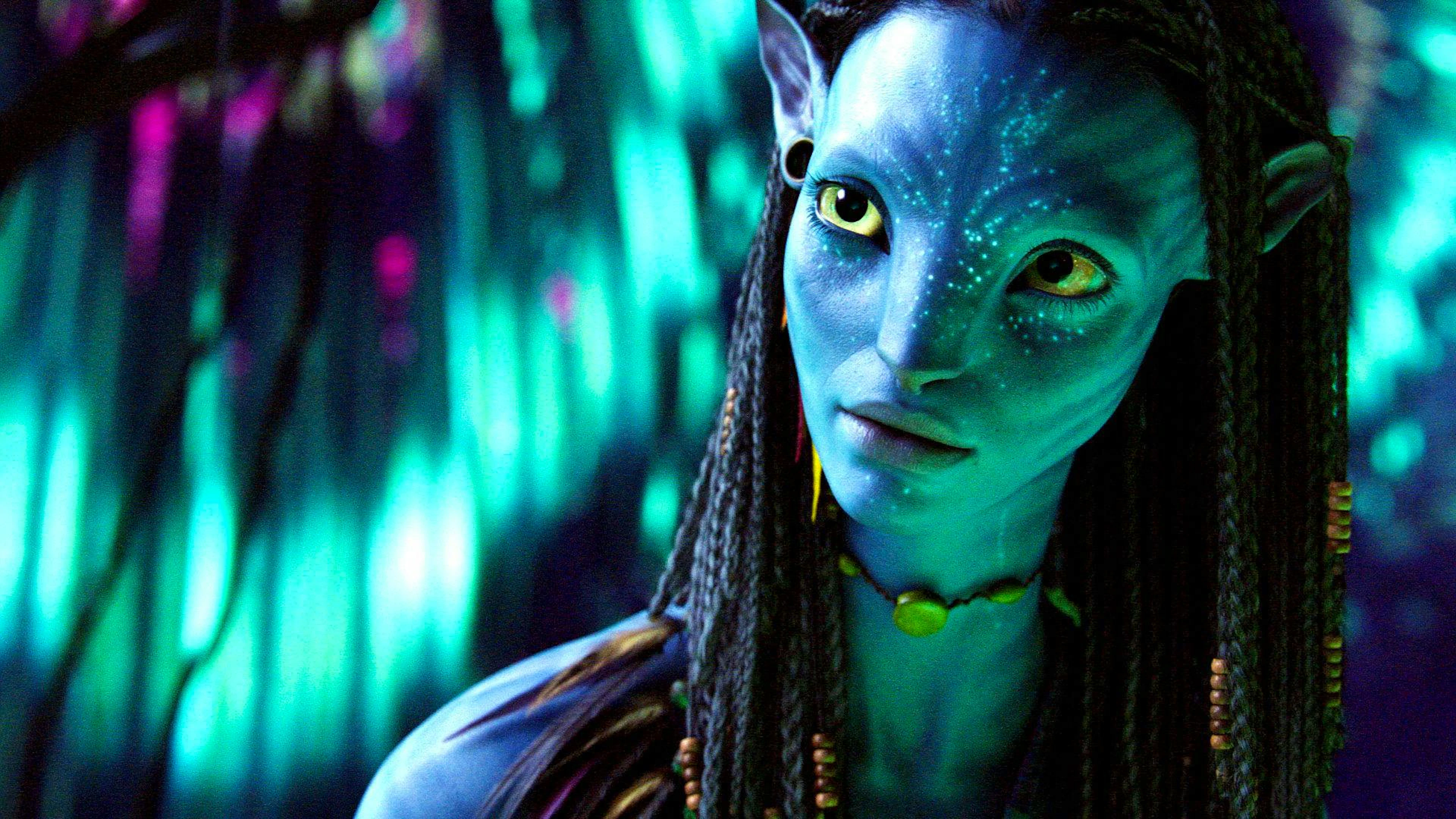 Die Na'Vi-Kriegerin Neytiri (Zoe Saldana) freundet sich alsbald mit Sully an.