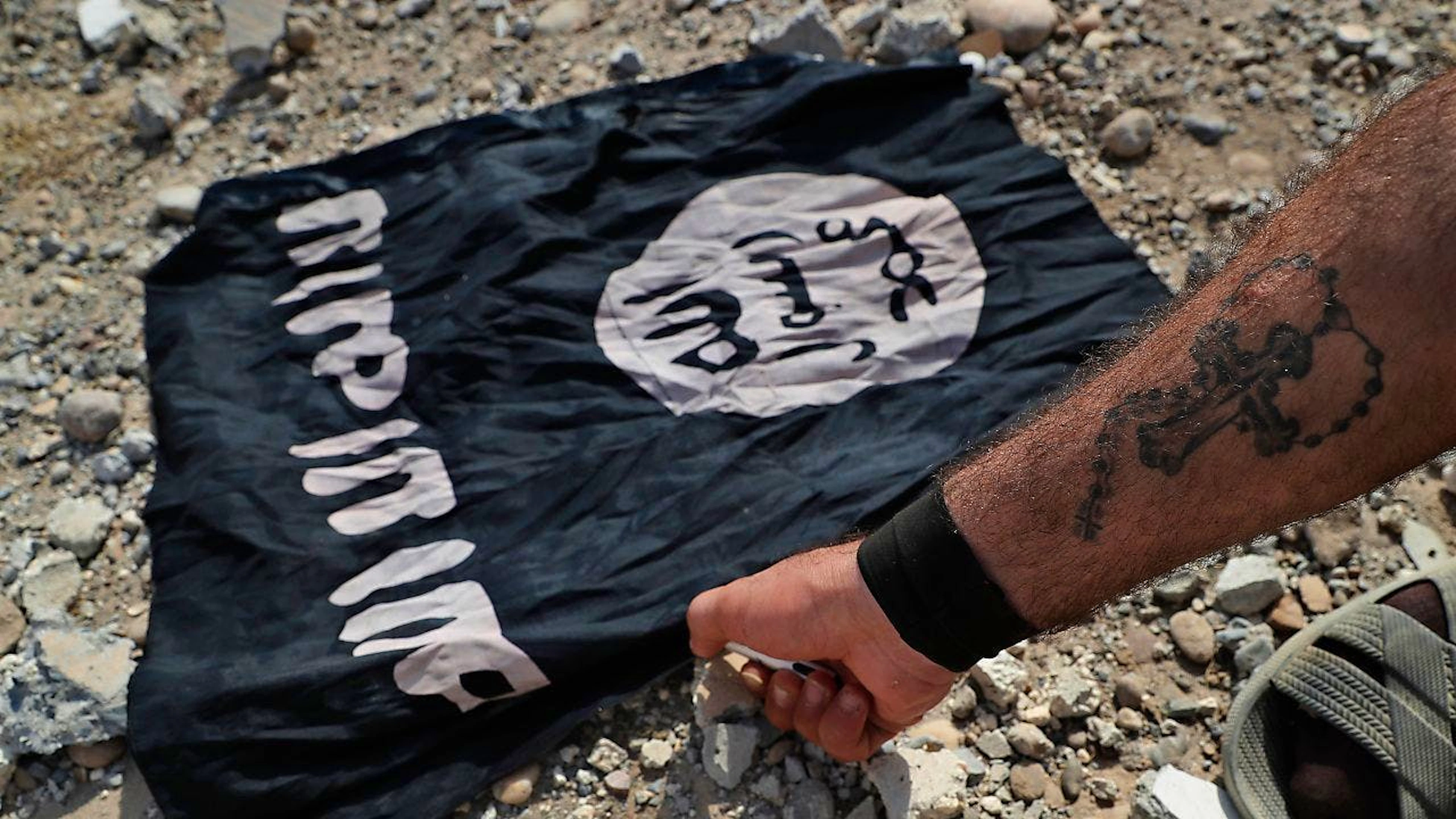 Le drapeau de l'Etat islamique (image symbolique, archives)
