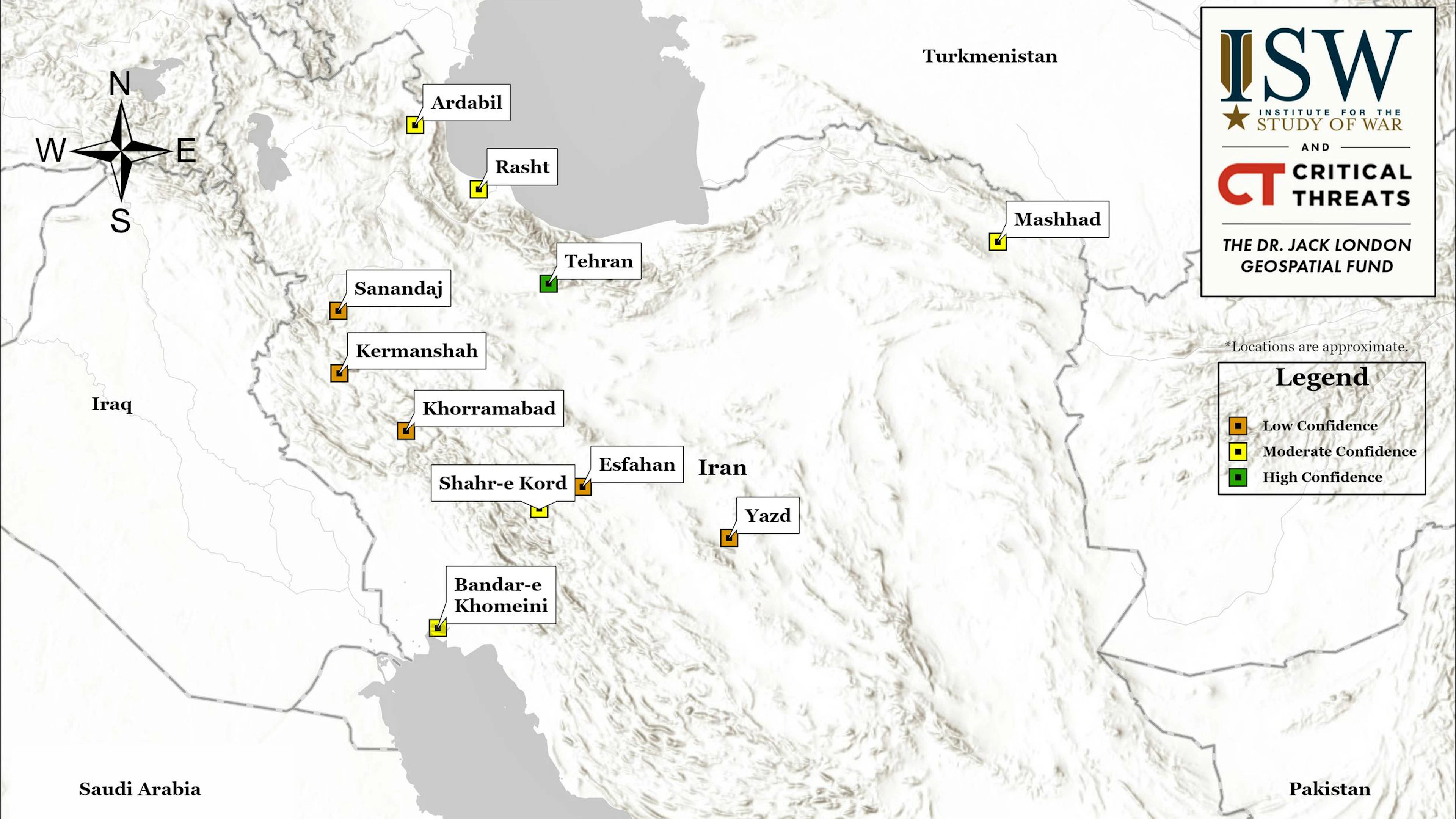 Wo im Iran zuletzt protestiert wurde.