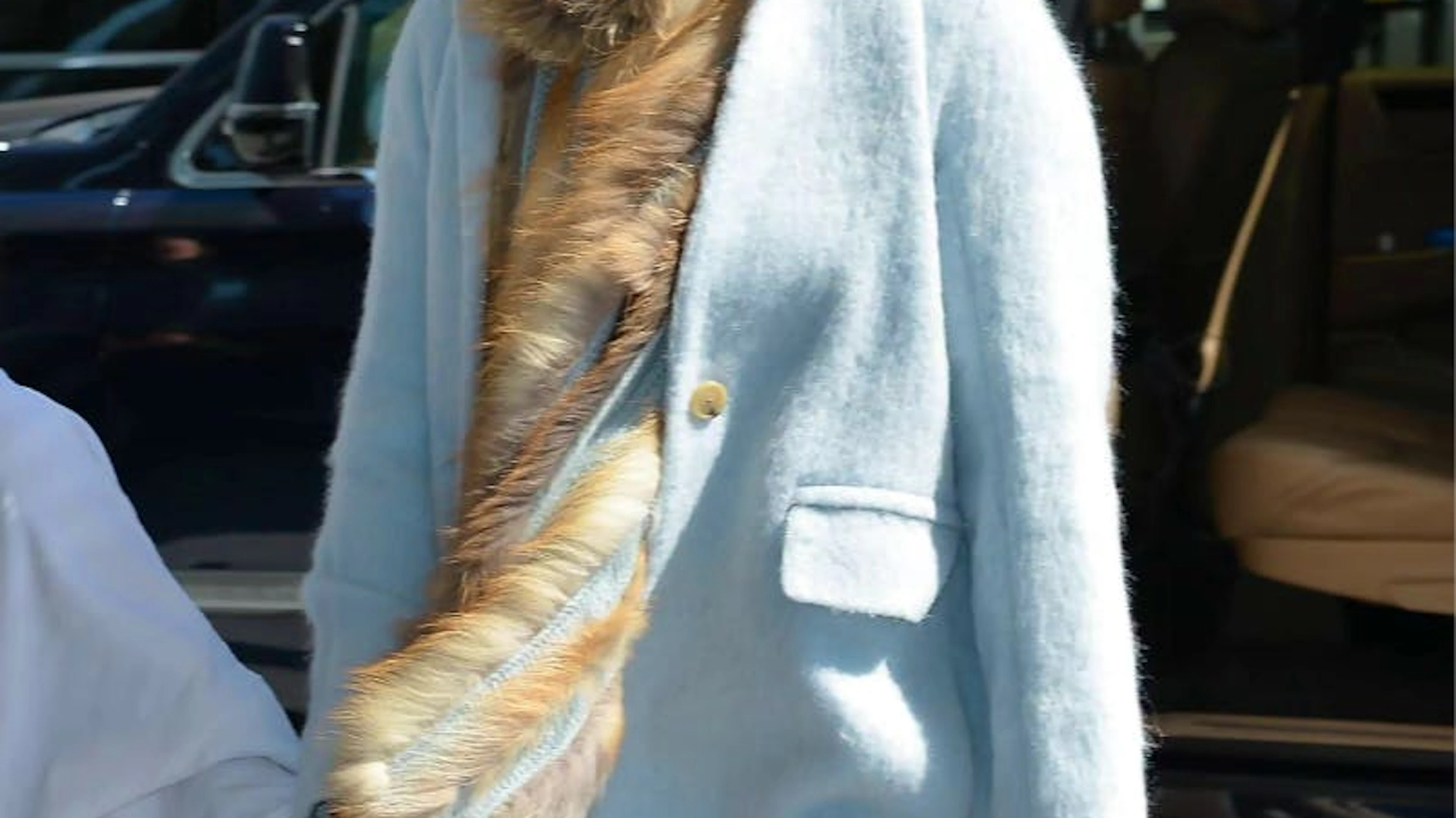 Jennifer Lopez a déjà été aperçue plusieurs fois avec ce modèle clair en cuir de crocodile. Ici, elle porte le sac Hermès en mars 2019 à New York.