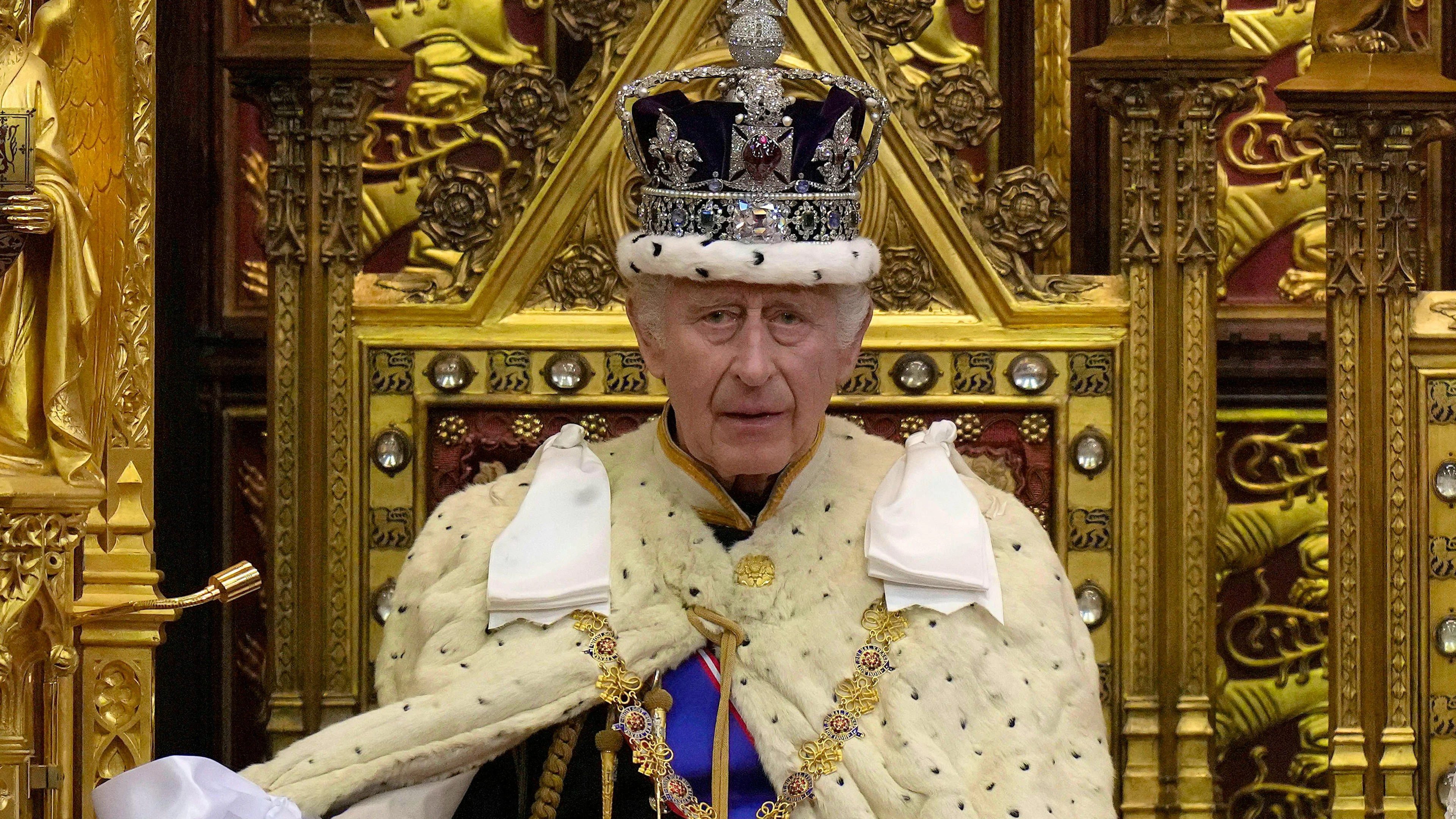 Politische Rede im Parlament: König Charles III.
