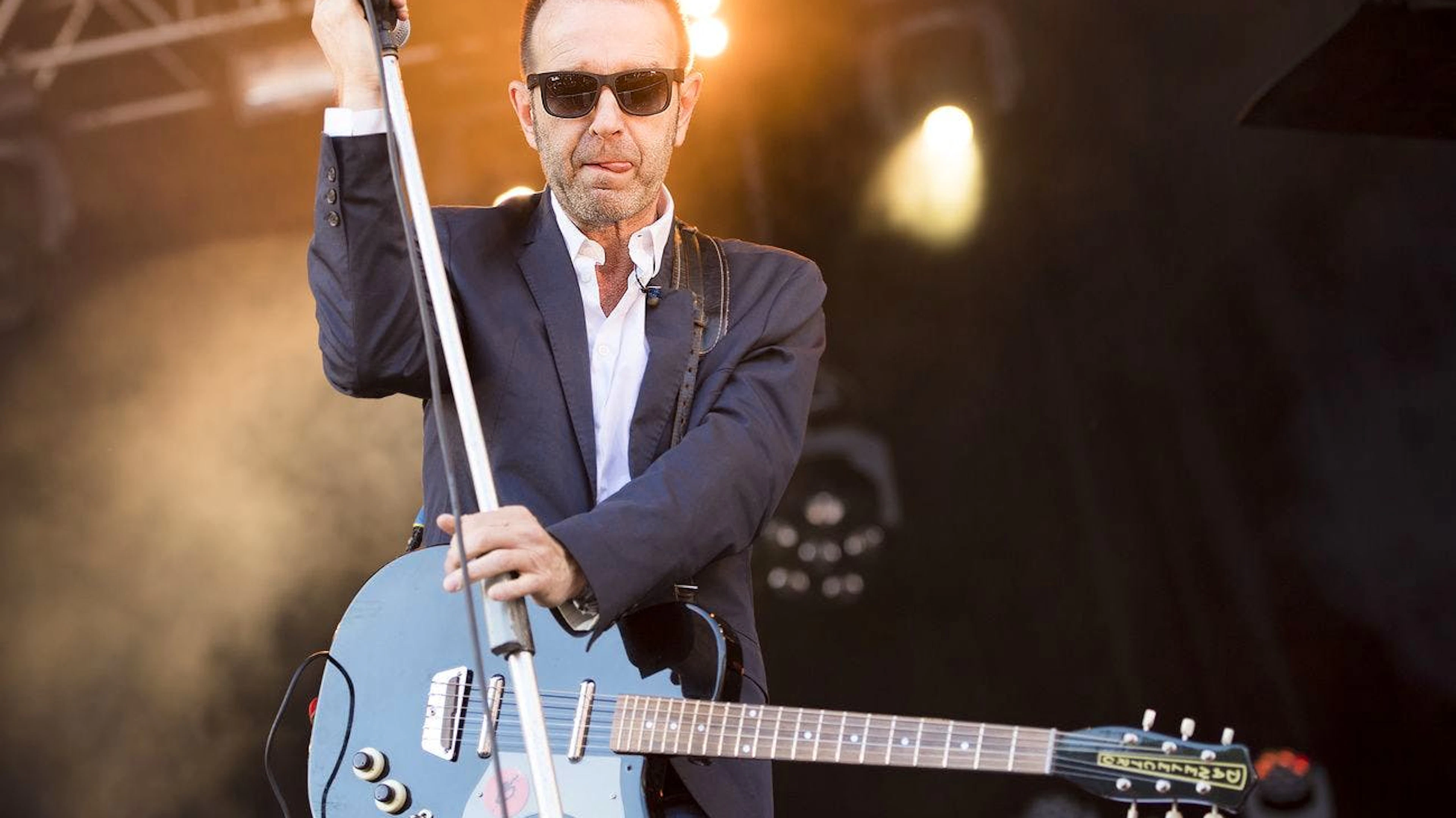 Kuno Lauener, Frontmann von Züri West, am Gurten Festival in Bern 2017.