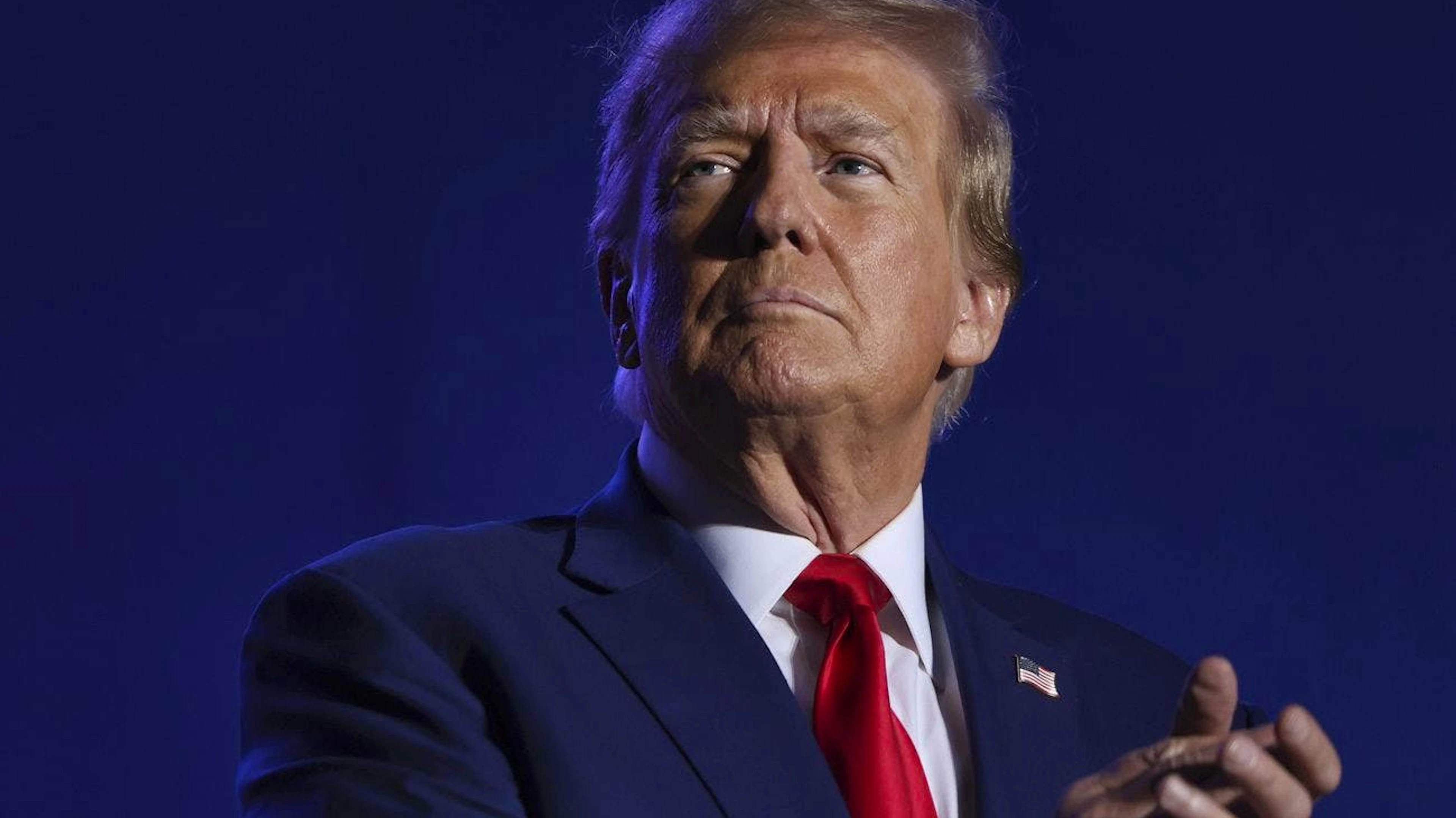 Donald Trump in un'immagine d'archivio.