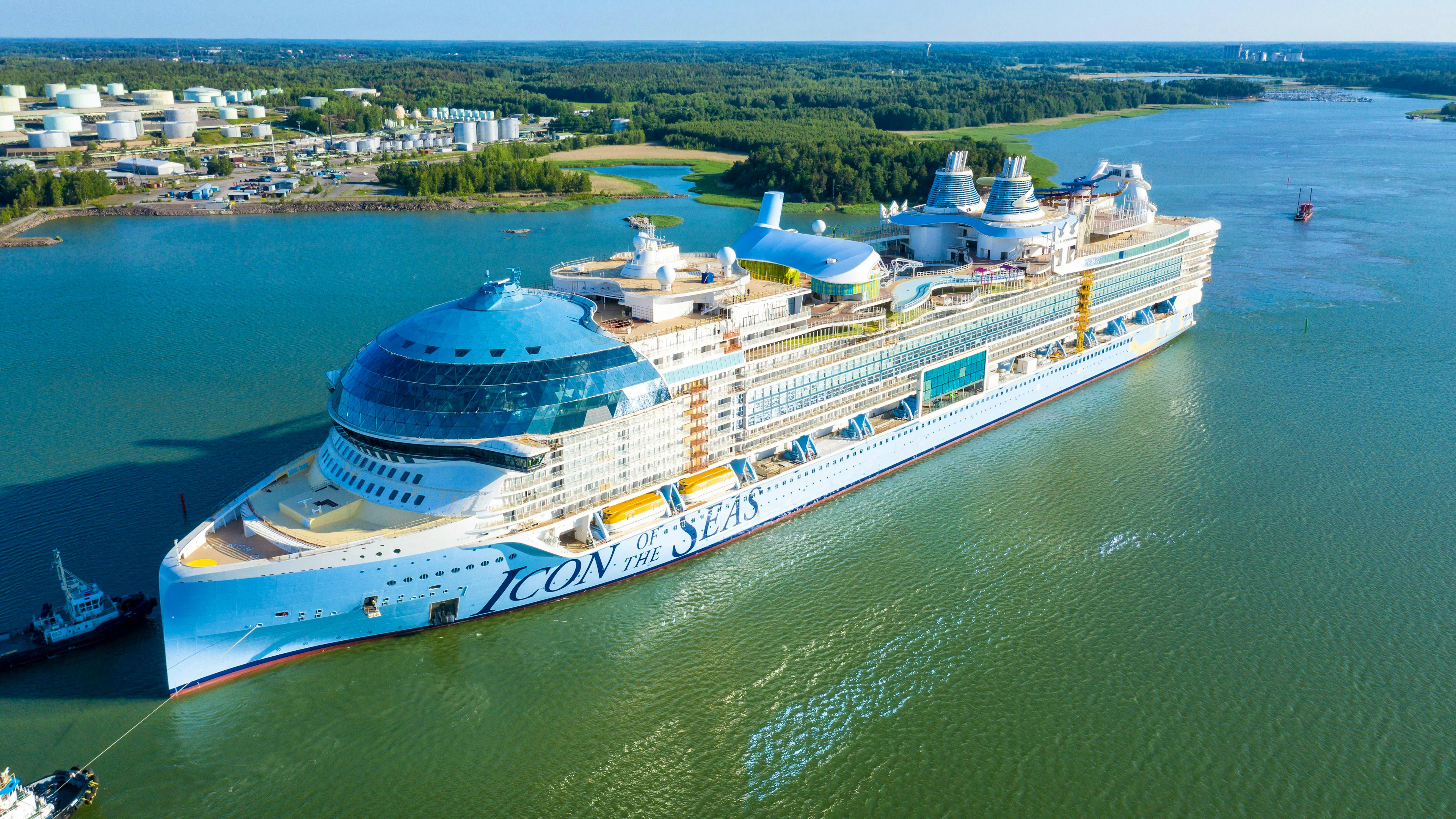 Ein schwimmender Koloss: Die «Icon of the Seas» ist mit 365 Metern Länge das grösste Kreuzfahrtschiff der Welt.&nbsp;&nbsp;