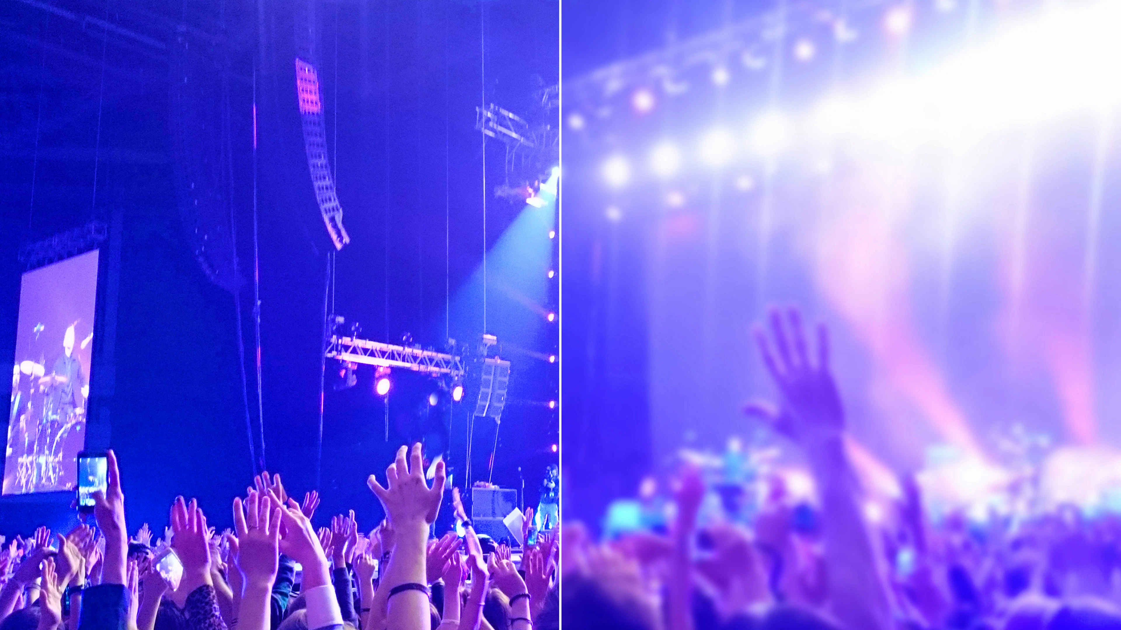 I Blur oppure, come si dice in inglese, «blurred» (sfocato)? Che rabbia poter ricordare il loro leggendario concerto solo attraverso immagini vaghe e indistinte.