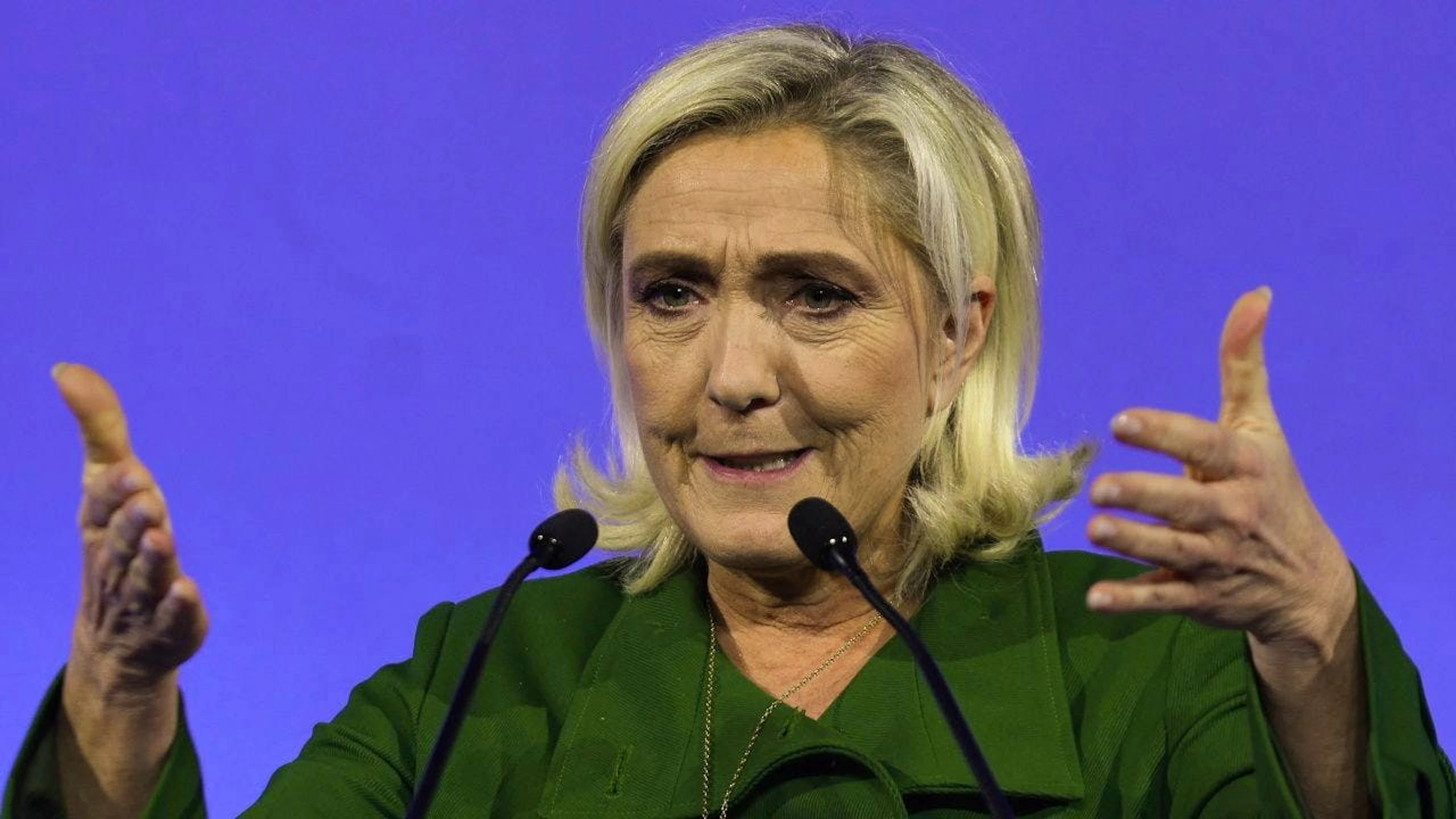 Marine Le Pen in una foto d'archivio (immagine illustrativa).