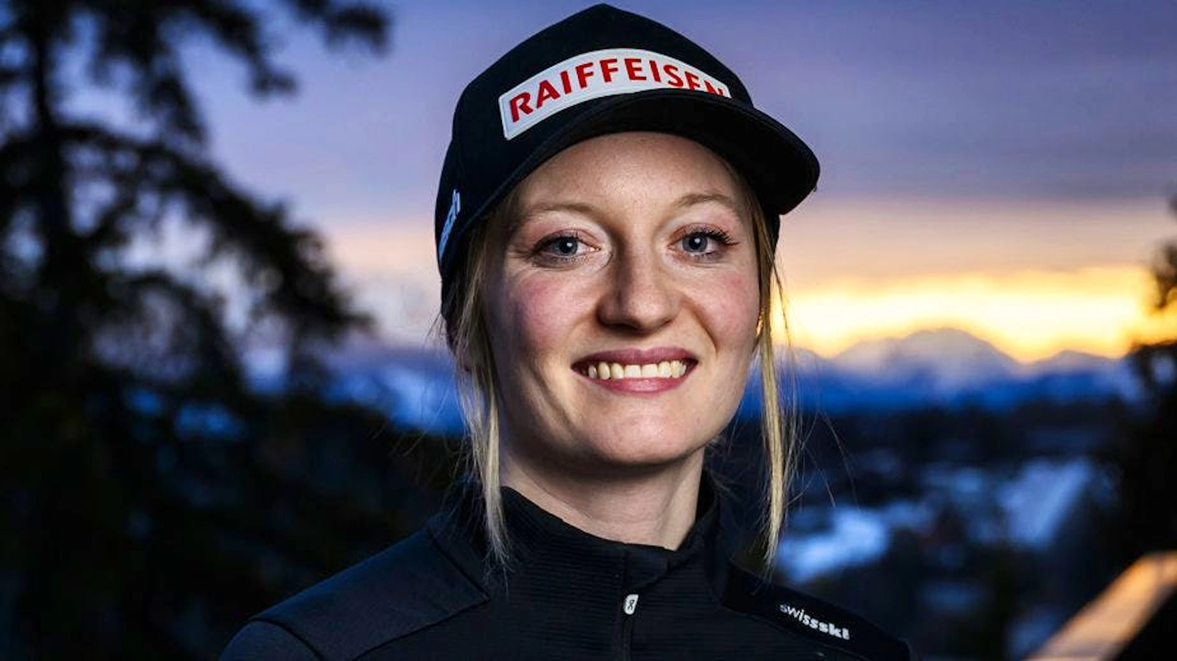 Noémie Kolly est satisfaite de ses résultats obtenus en descente à Crans-Montana.