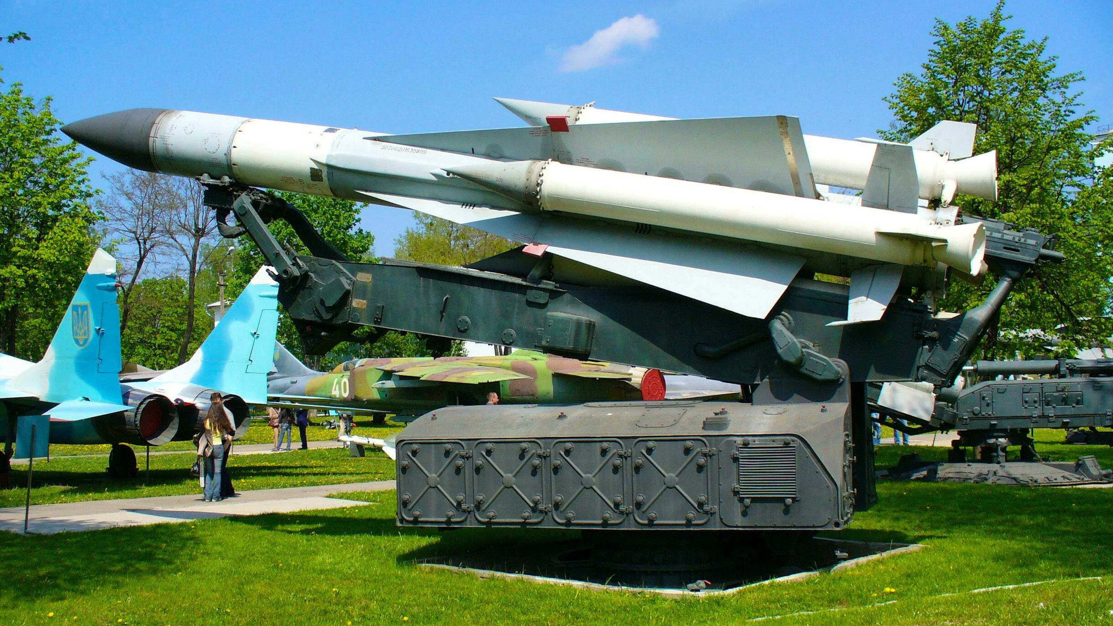 Eine S-200V im militärhistorischen Museum der Luftwaffe der ukrainischen Streitkräfte in Winnyzja.