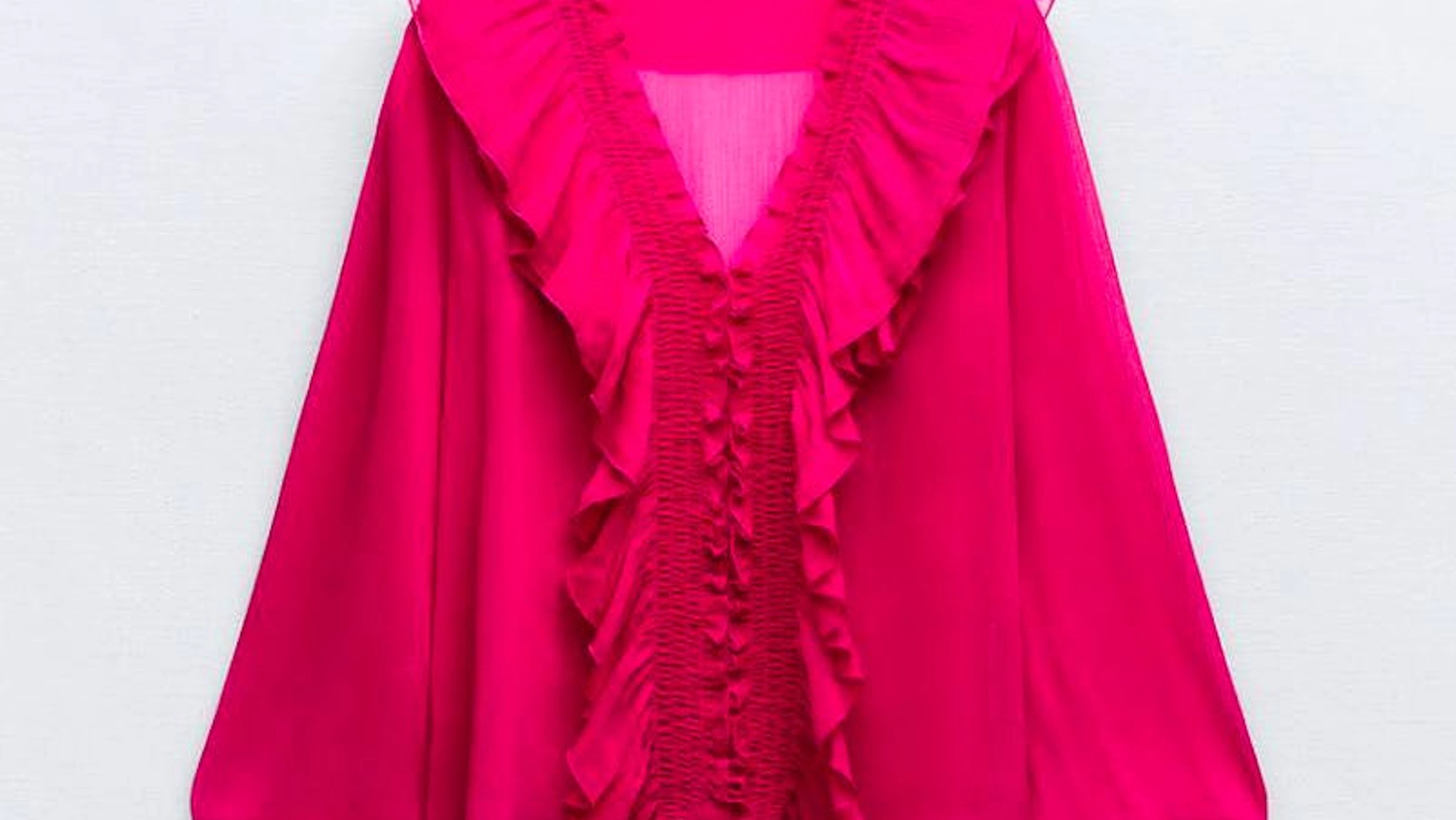 Pinke&nbsp;Bluse von Zara für rund 46 Franken.&nbsp;