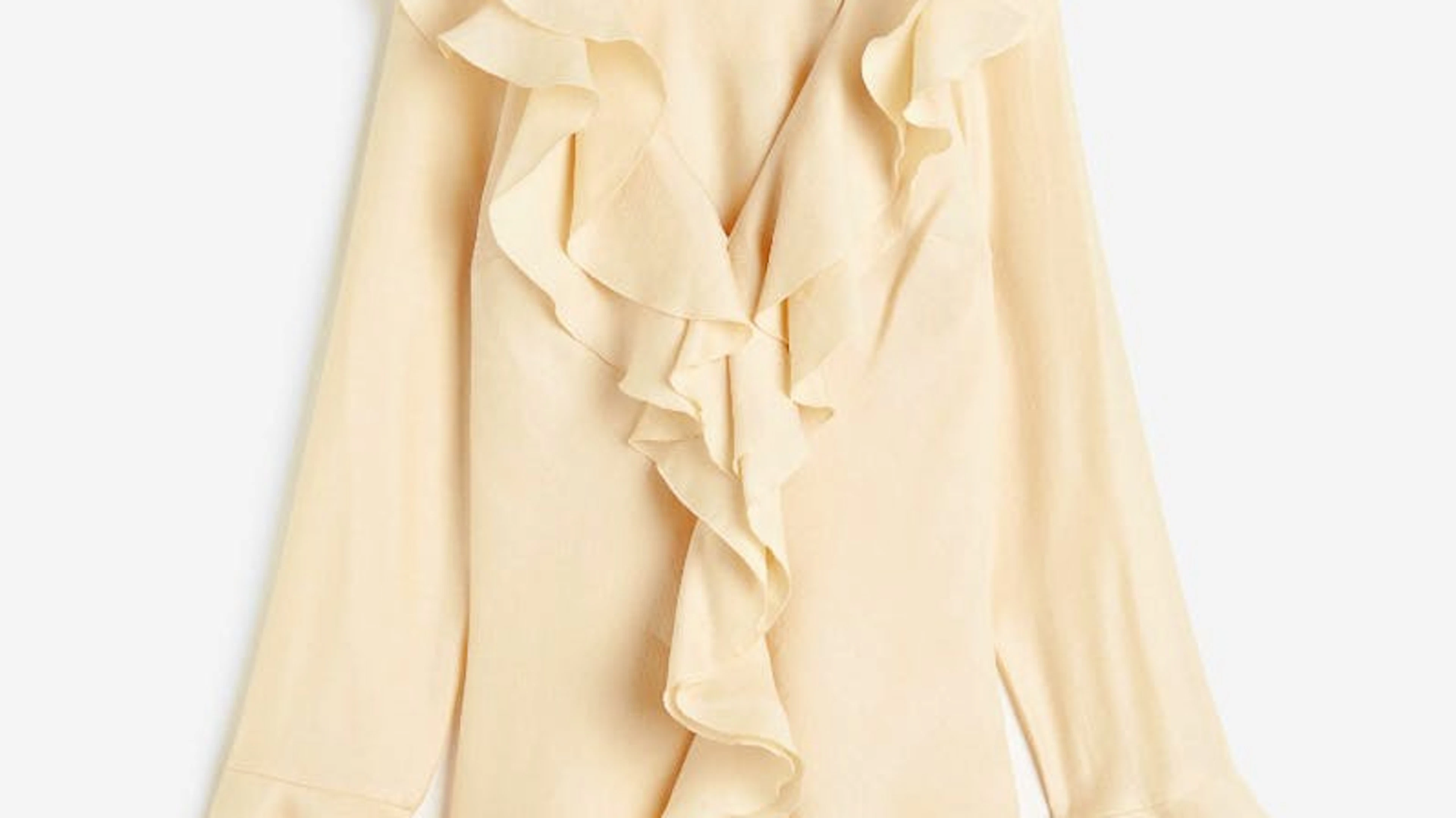 Bluse mit Volant von H&amp;M für circa 70 Franken.&nbsp;