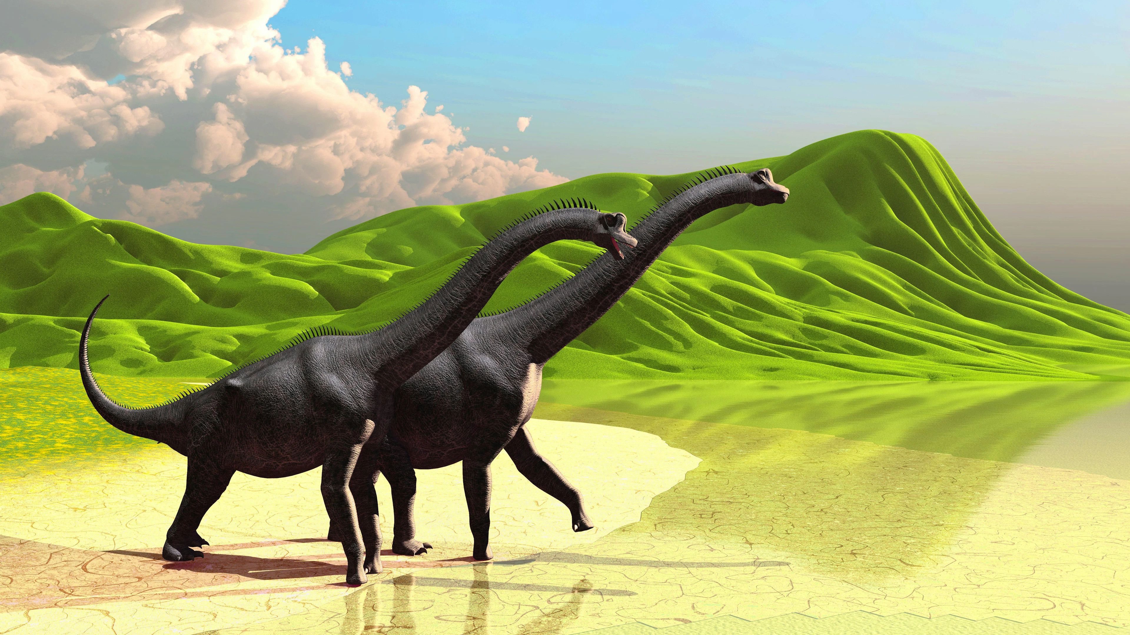 Il Brachiosauro appartiene ai titanosauri. Ecco come poteva apparire. 