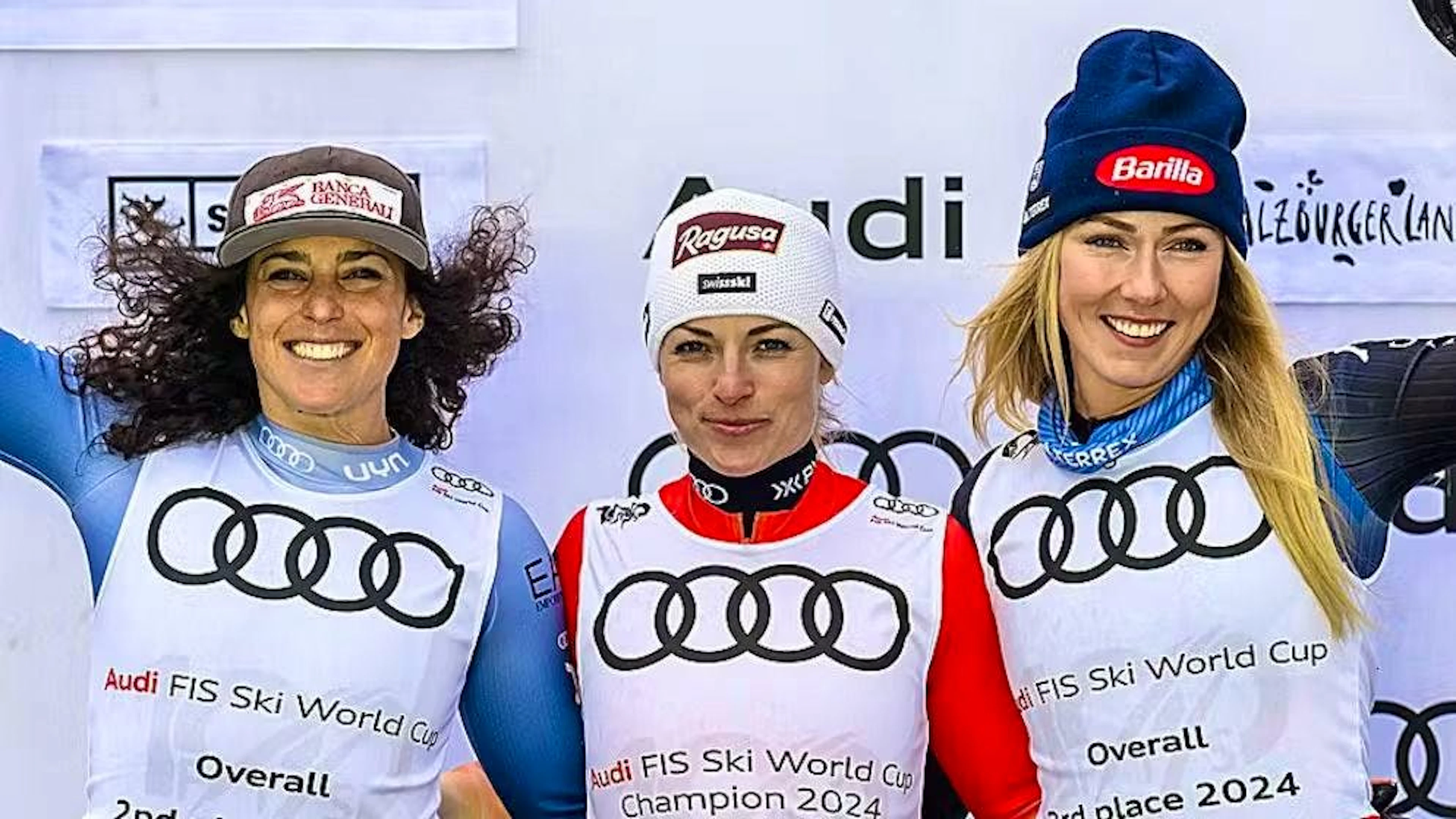 Federica Brignone (sinistra) crede che Mikaela Shiffrin (destra) abbia mollato senza combattere.