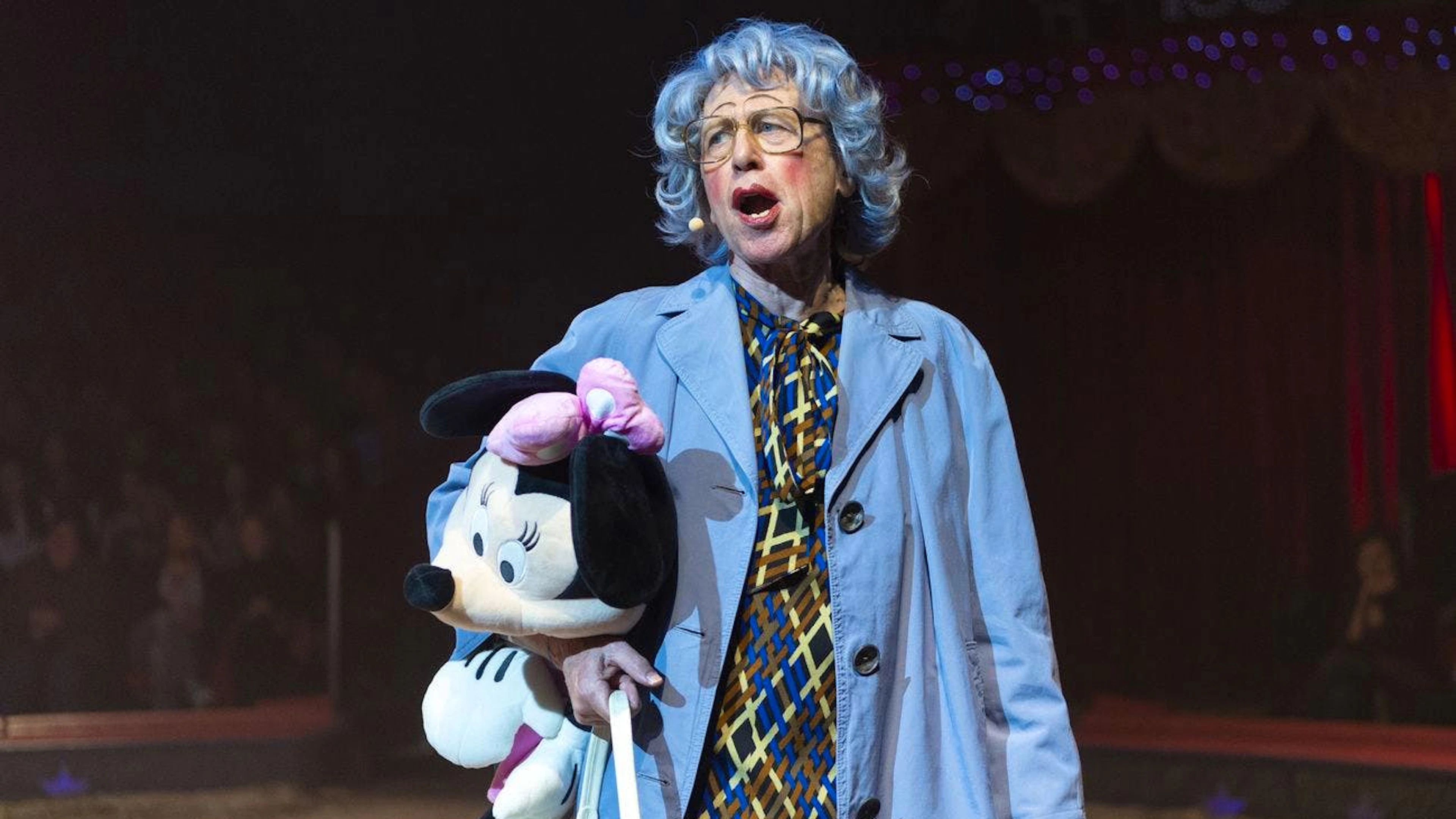 Seine Figuren machten Komiker Viktor Giacobbo zur Ikone: Dieses Bild entstand bei Premiere zur 100-Jahr-Jubiläumstournee des Circus Knie in Rapperswil SG im März 2019.