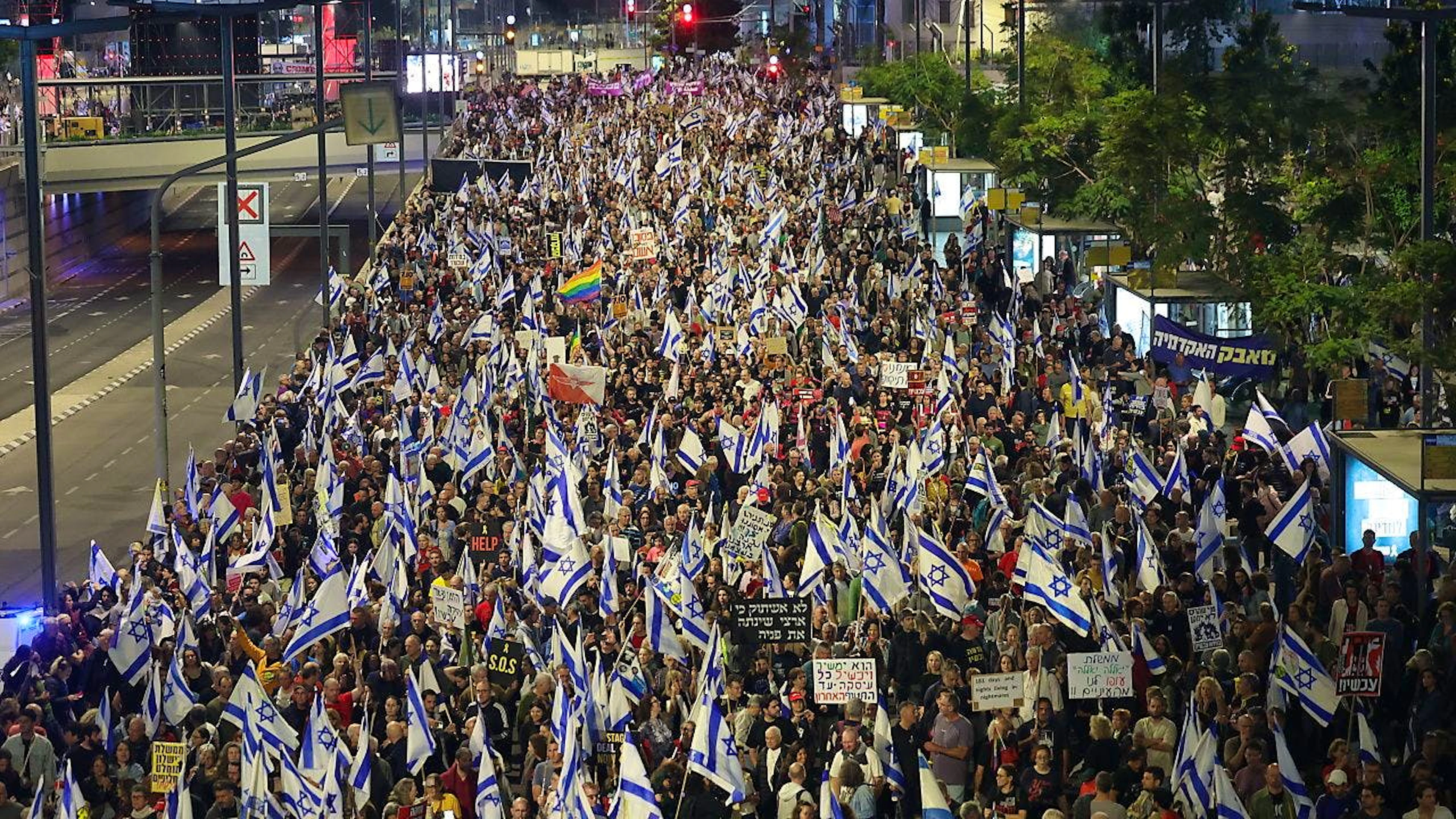 Manifestazione a Tel Aviv