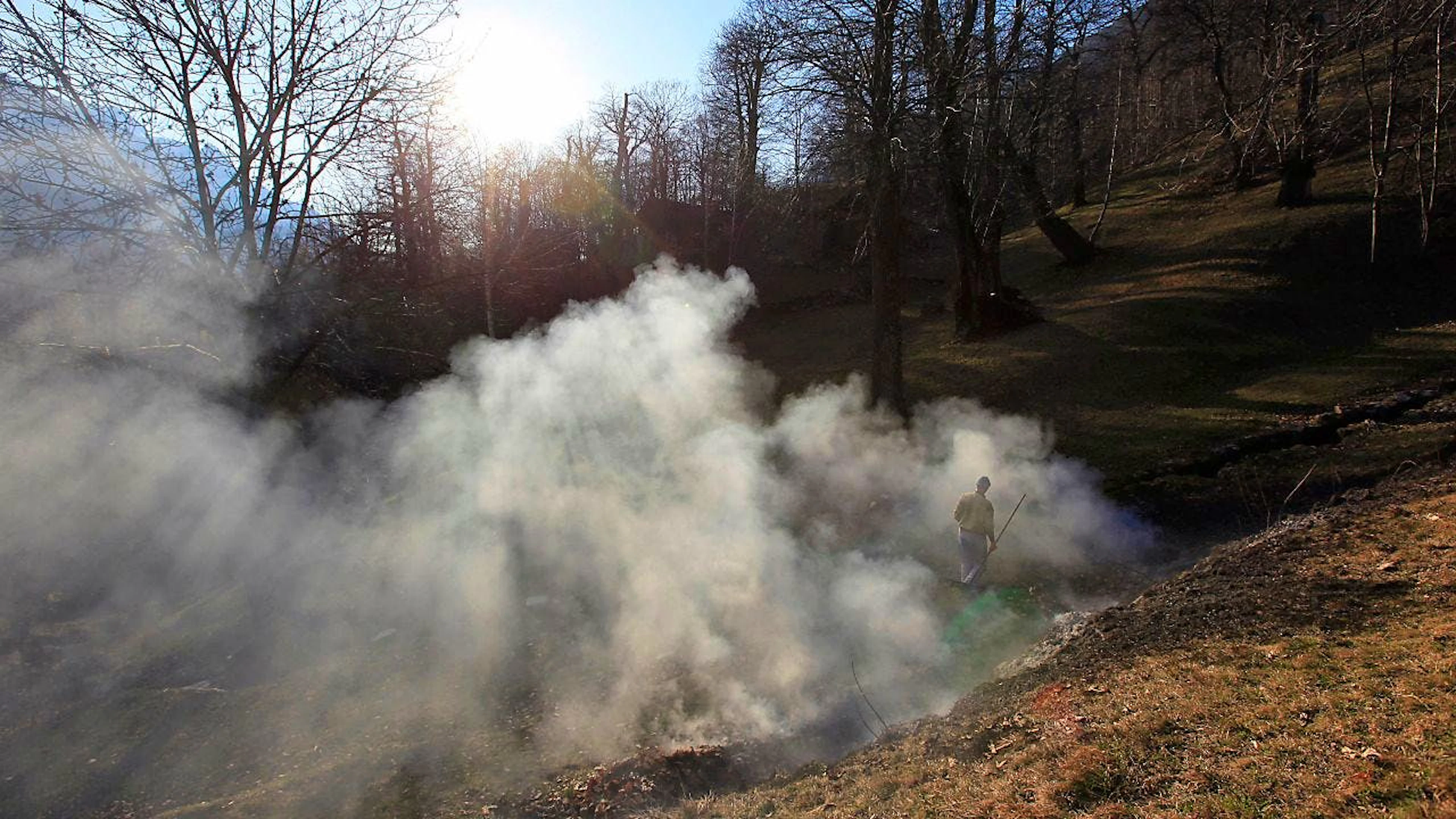 Samedi 16 hectares de broussailles et de résineux ont brûlé sur la commune de Chassal-Molinges (Jura) (image symbolique).