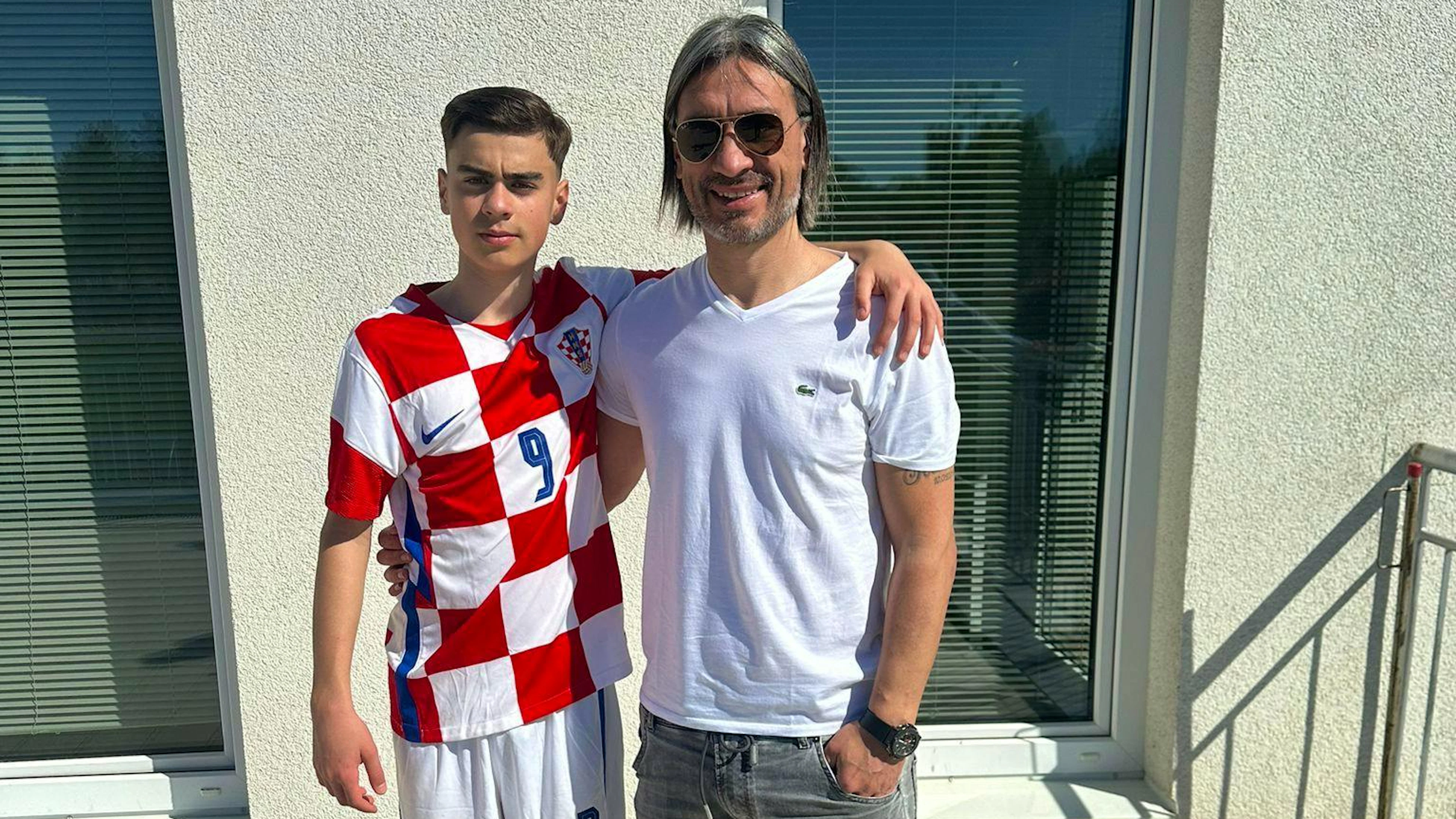 Hakan Yakin mit Sohn Diego.