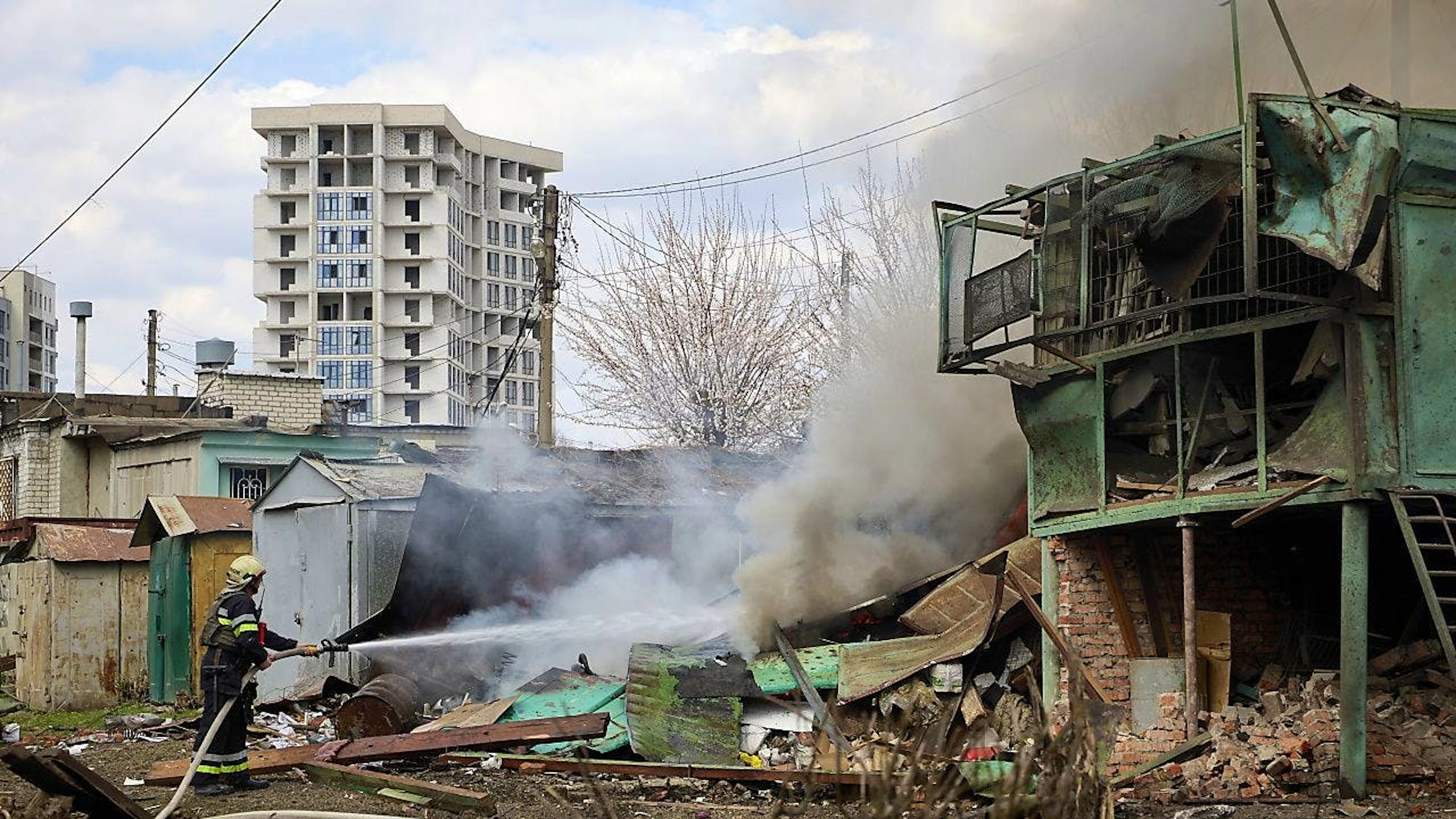 Colpita fra le altre la città di Kharkiv. (foto d'archivio)
