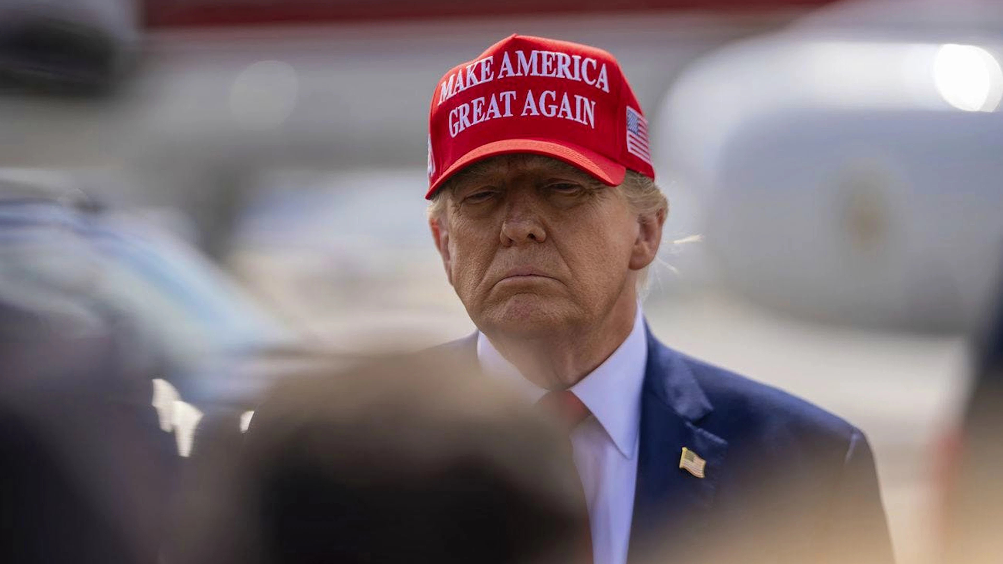 Le candidat républicain à la présidence, l'ancien président Donald Trump, visite Atlanta, mercredi 10 avril 2024, à Atlanta. (AP Photo/Jason Allen)