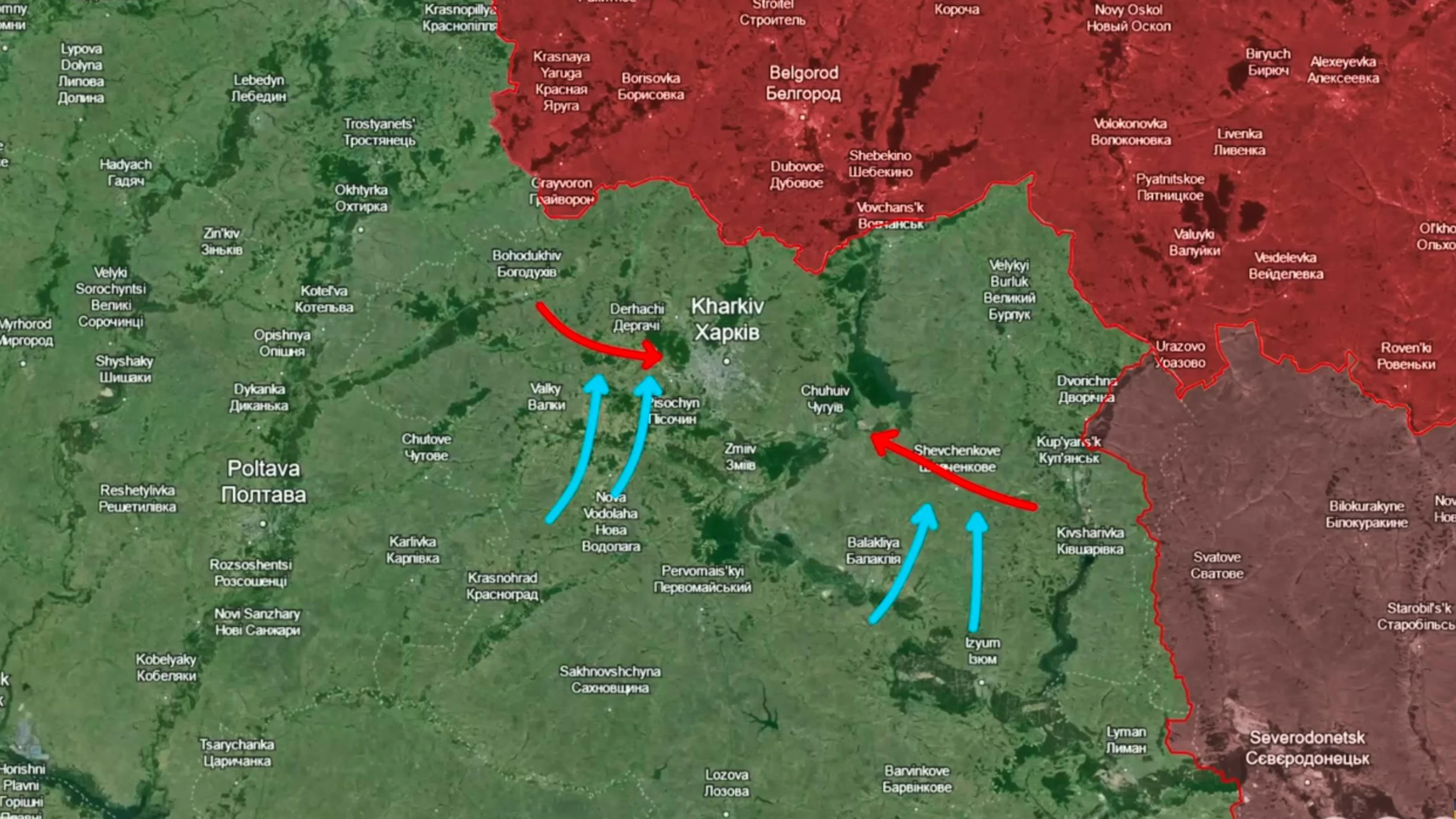 Nicht zuletzt würden Angriffe an den Flanken von Charkiw wiederum der Ukraine erlauben, in die Flanken dieser Vorstösse anzugreifen.