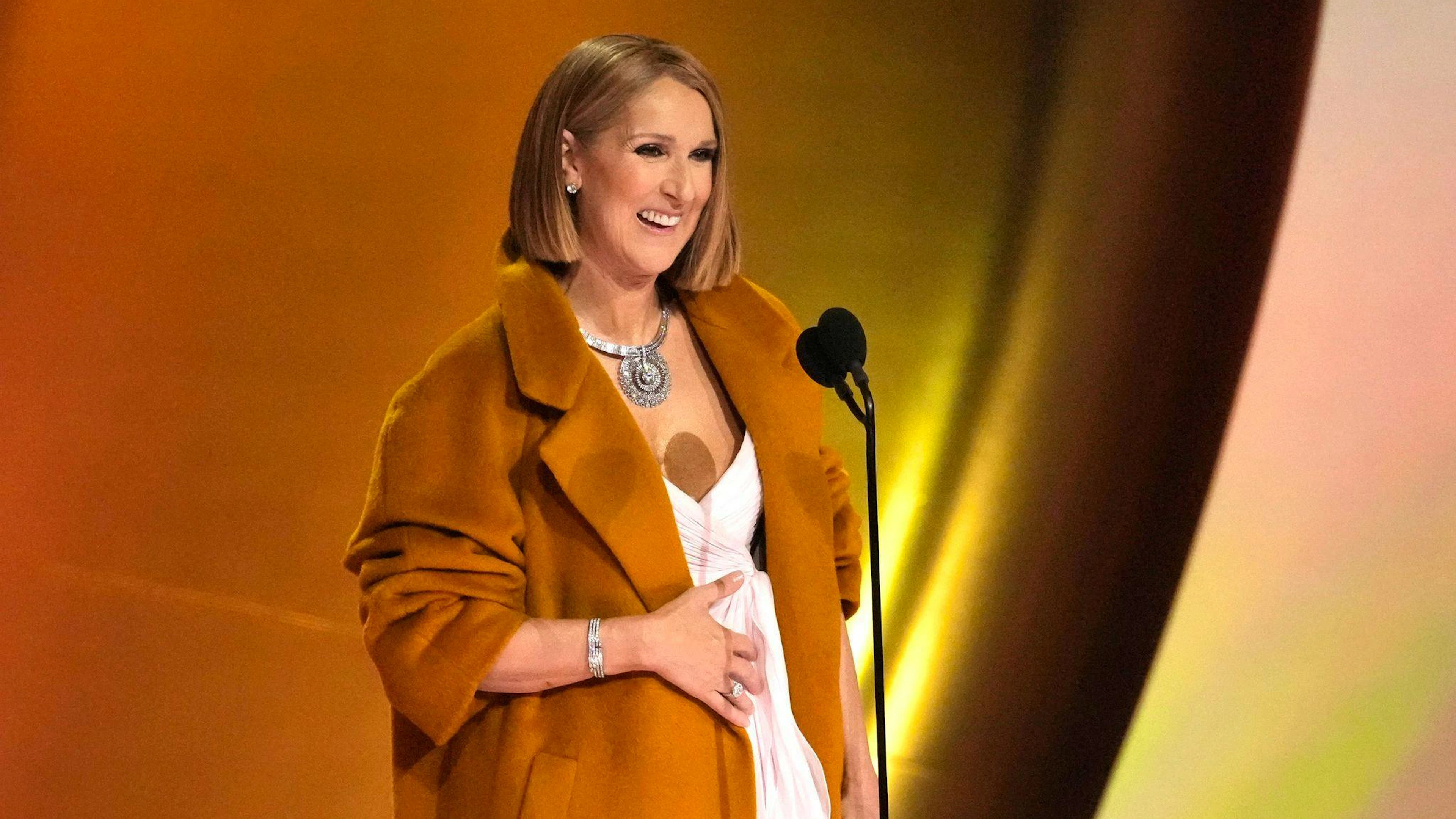 Céline Dion bei den Grammy Awards am 4. Februar 2024 in Los Angeles.