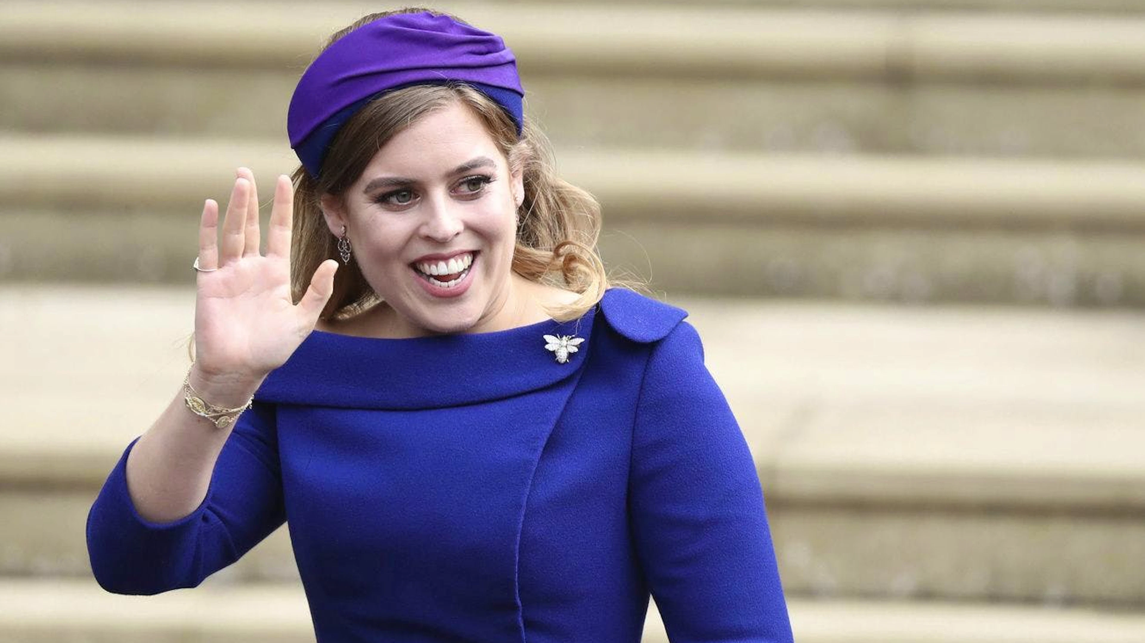 Prinzessin Beatrice bei der Hochzeit ihrer Schwester Eugenie im Oktober 2018. 