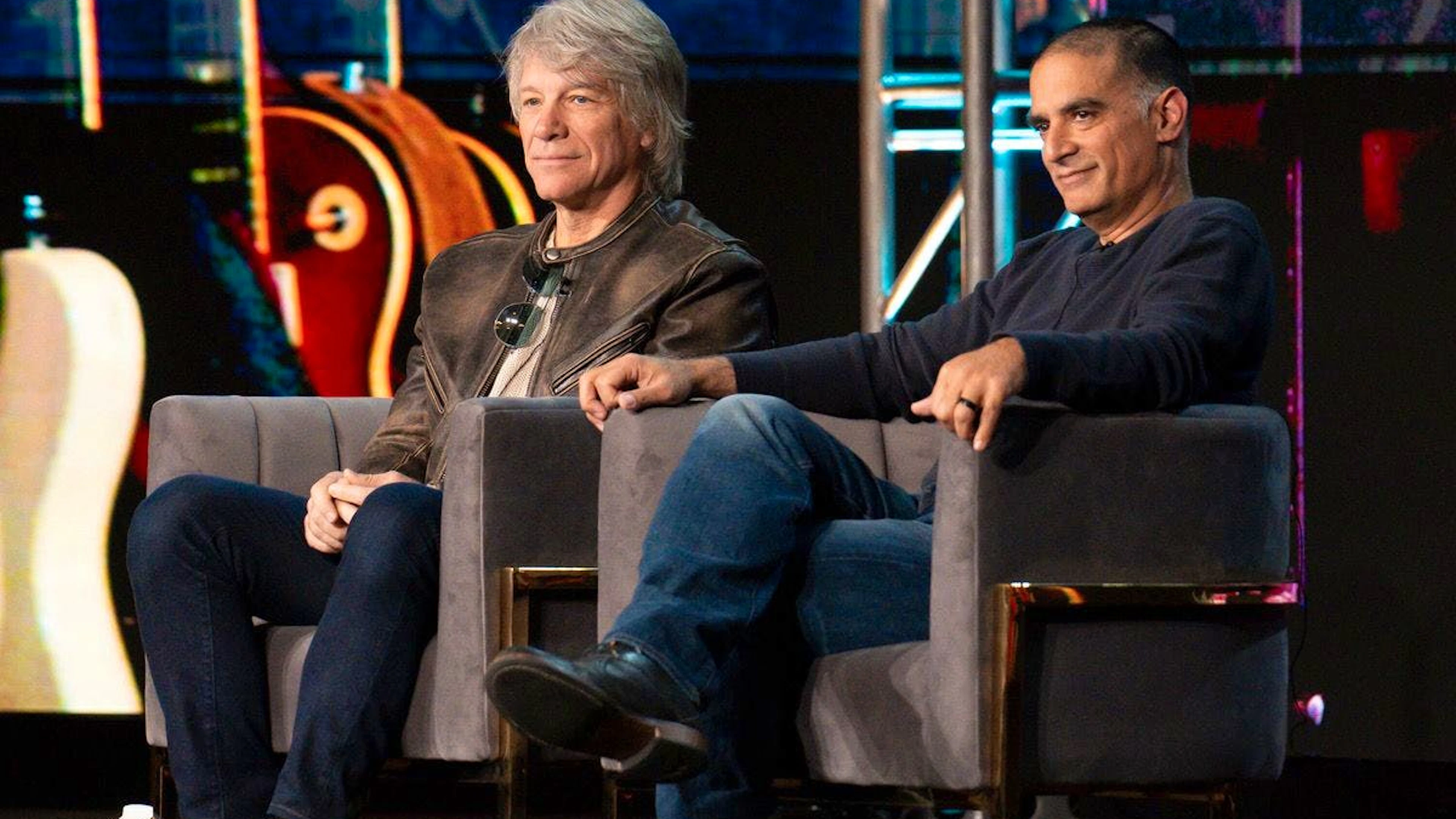 Ein Abschied für immer? Jon Bon Jovi und Regisseur Gotham Chopra  präsentierten im Februar die Dok-Serie «Thank You, Goodnight: The Bon Jovi Story» für die Television Critics Association. Nach 40 Jahren im Rockgeschäft ist die Zukunft der Band Bon Jovi ungewiss.