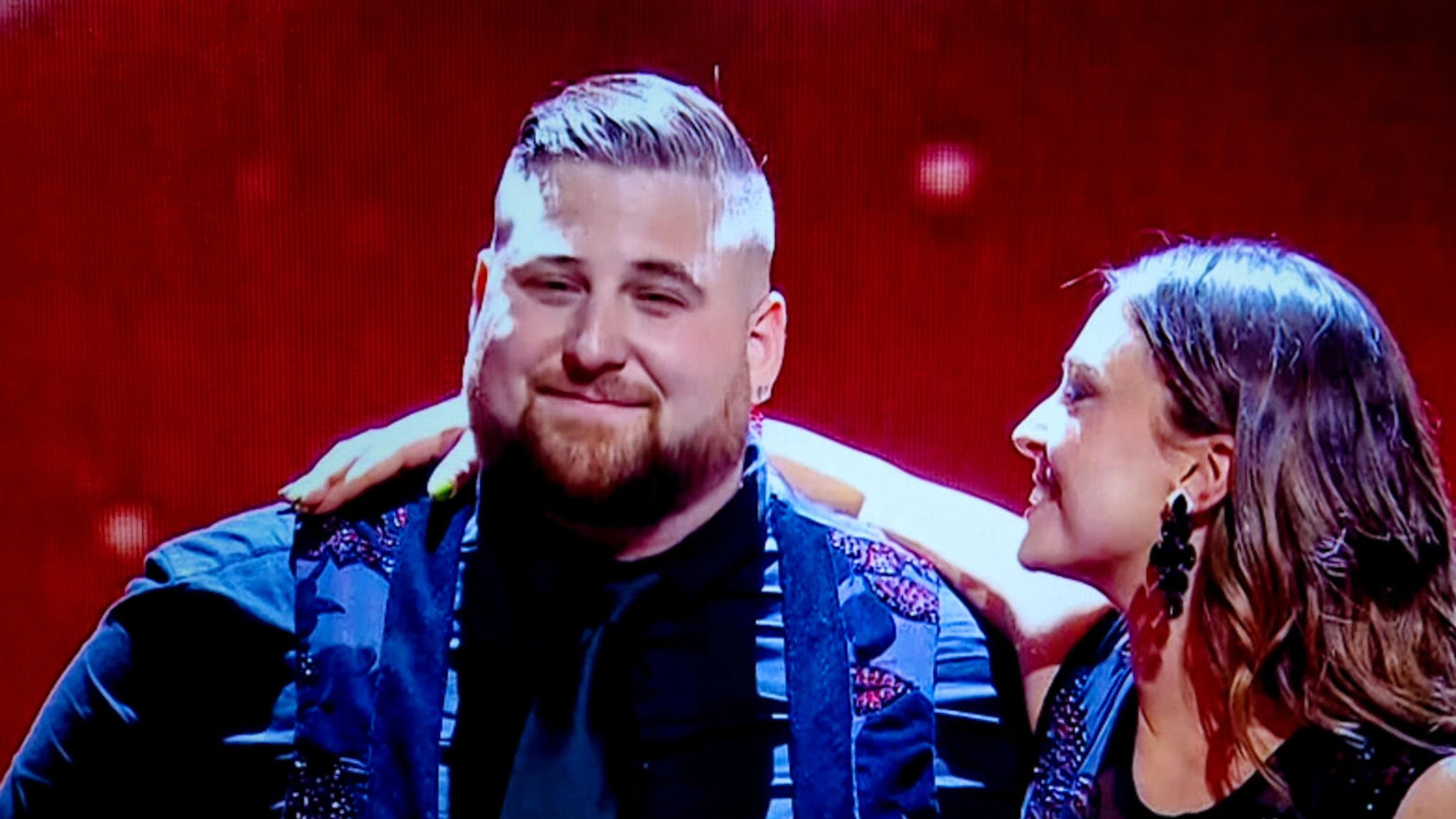 Nico Capone et sa partenaire Inès Vandamme juste avant le verdict.
