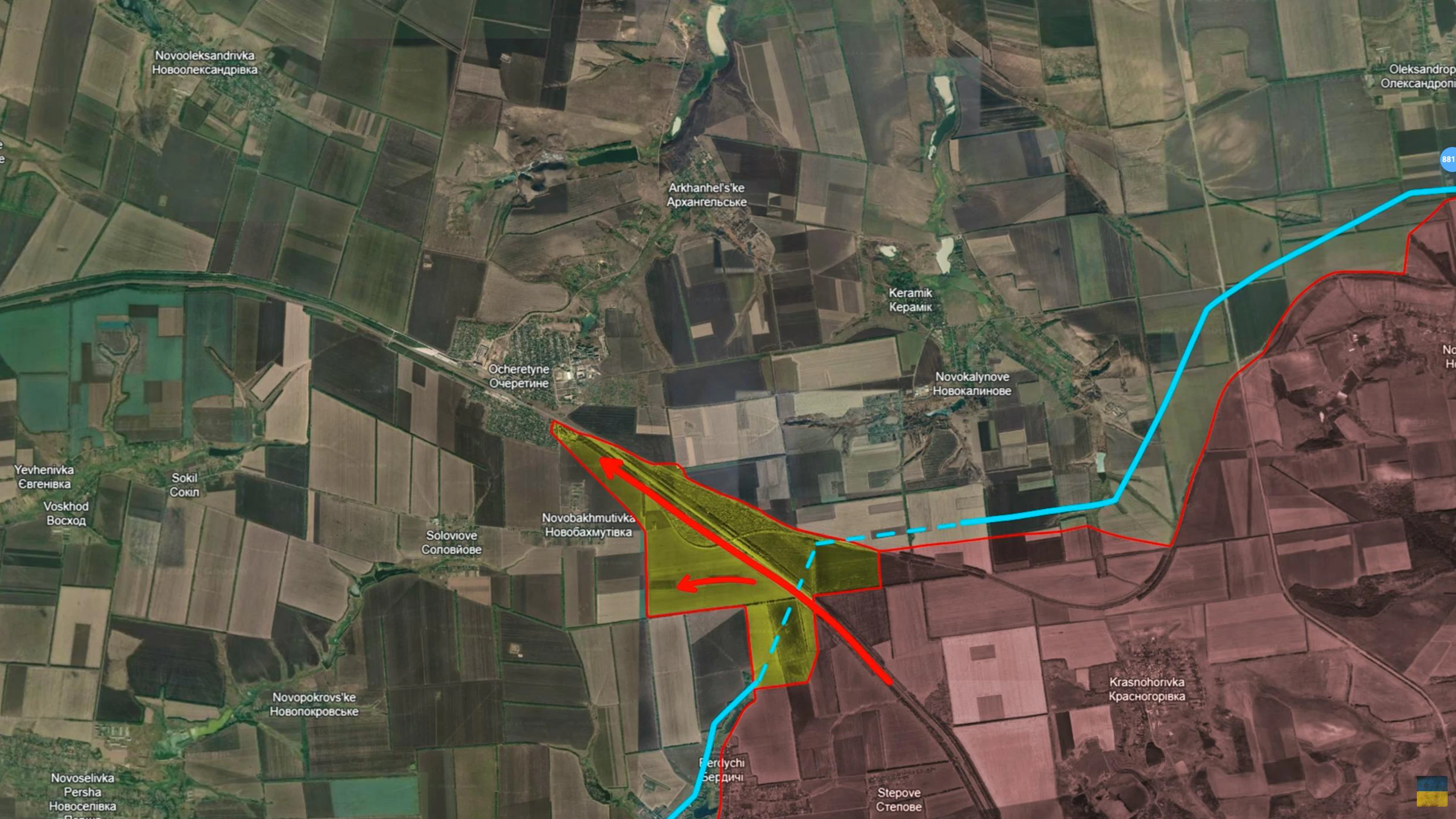 Poiché le unità ucraine sono concentrate più a sud e il personale nell'area è ancora in rotazione, l'esercito di Kiev non è in grado di scacciare il nemico nonostante i contrattacchi.