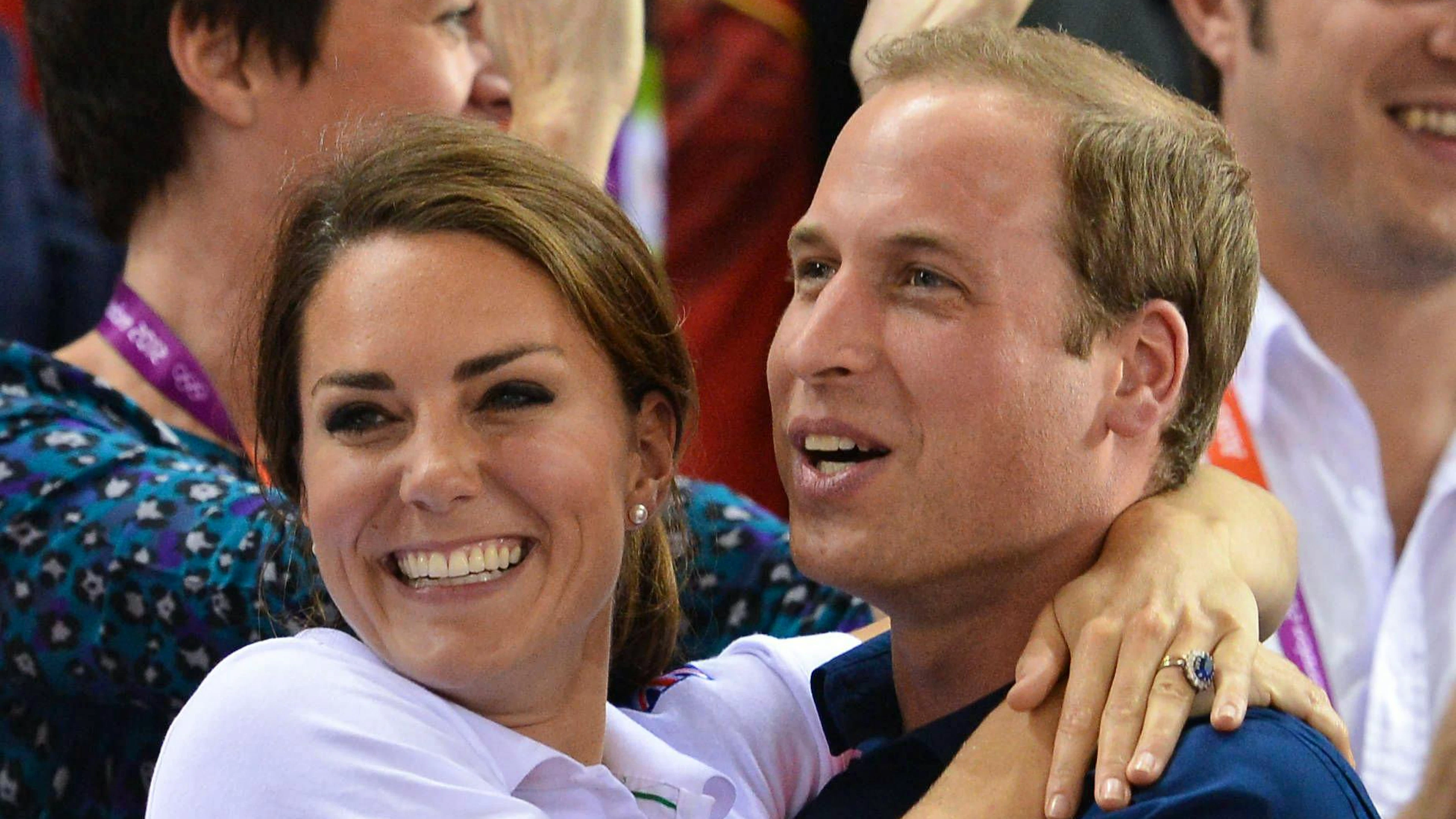 In den folgenden Jahren – hier an den Olympischen Spielen 2012 in London – zeigten sich William und Kate stets glücklich und sehr nahe.