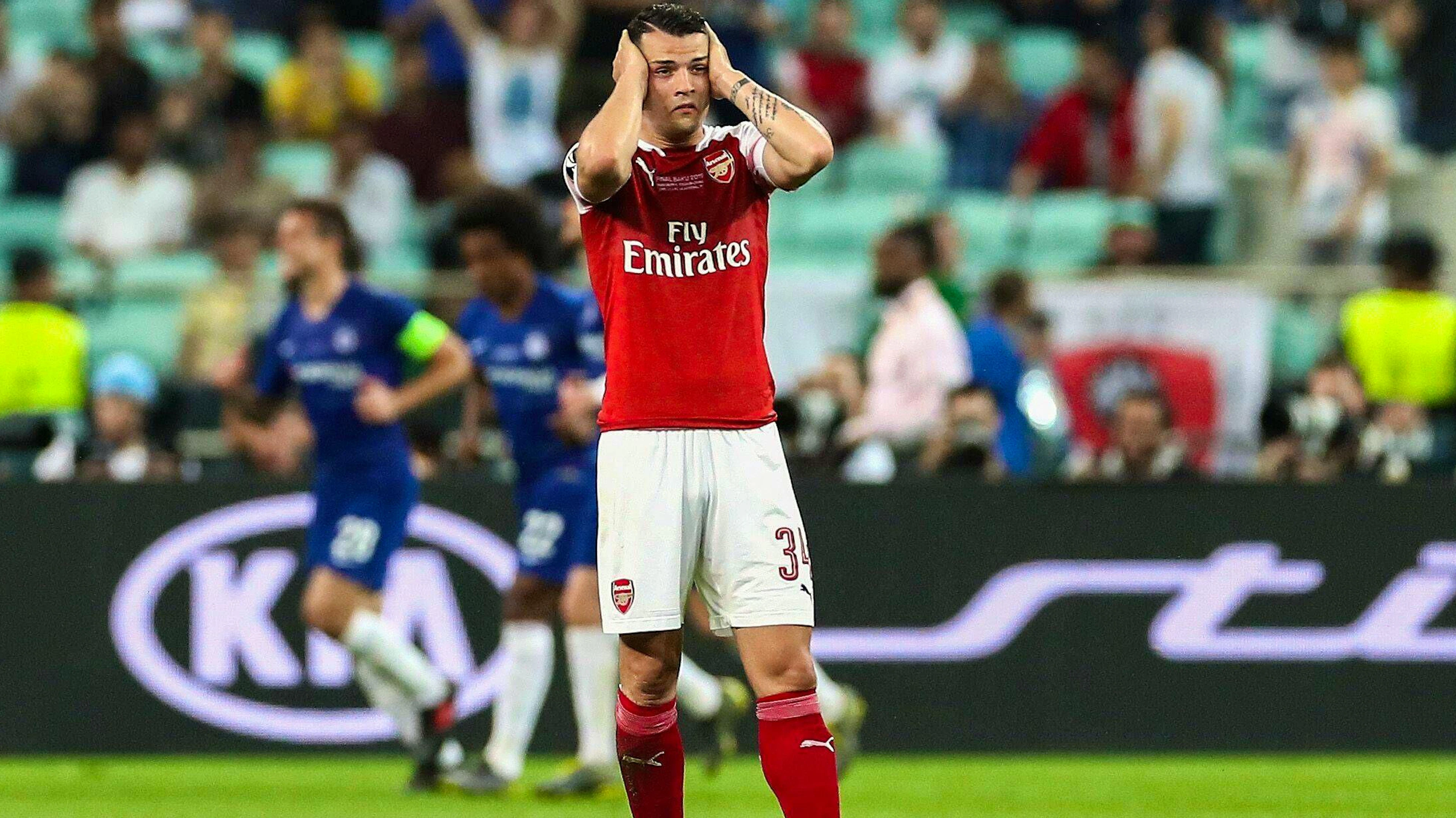 Granit Xhaka ist nach der Niederlage bedient.