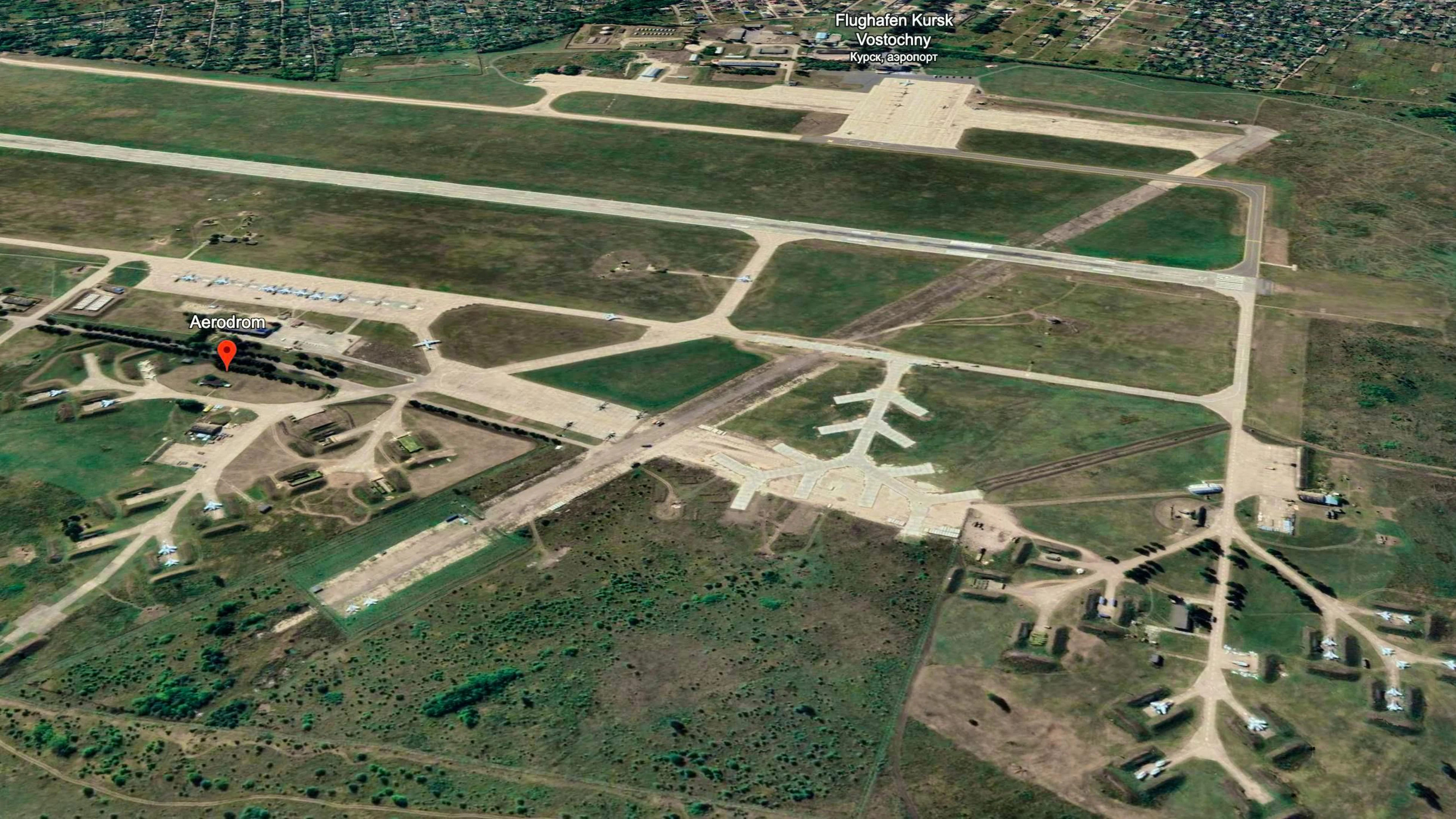 Obiettivo militare: l'aeroporto militare di Kursk.